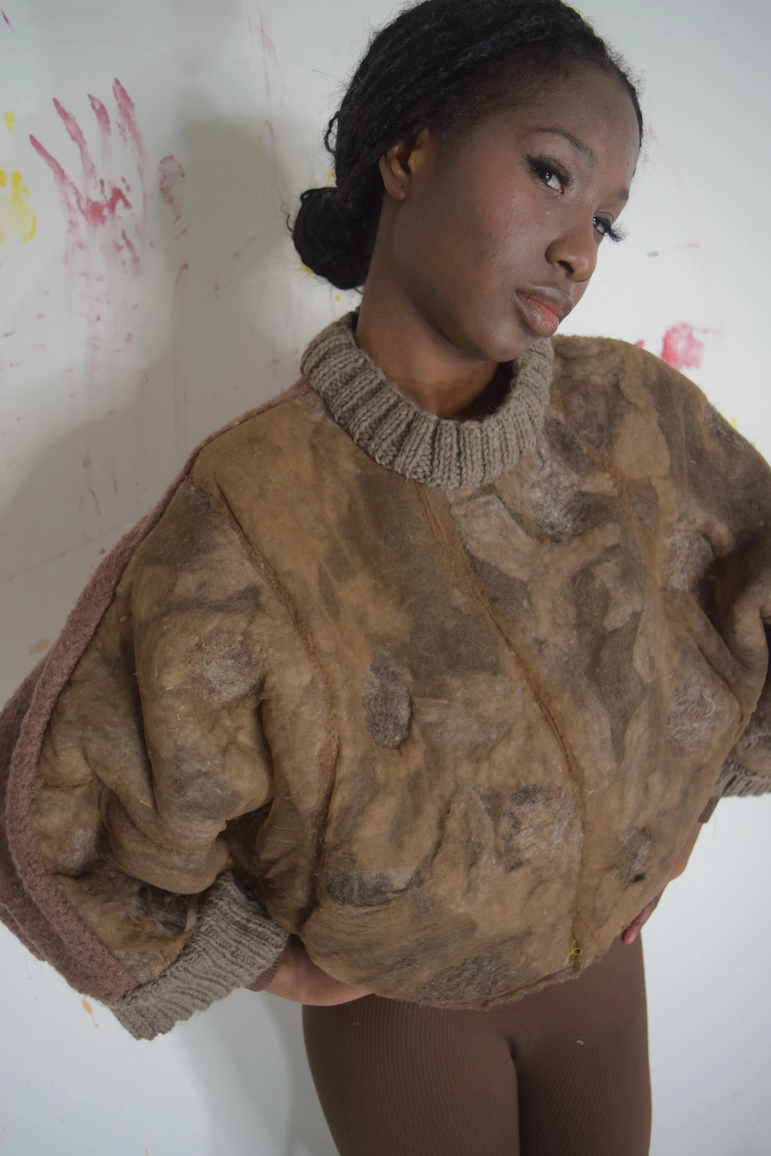 Sustainability class-recycled wool sweater