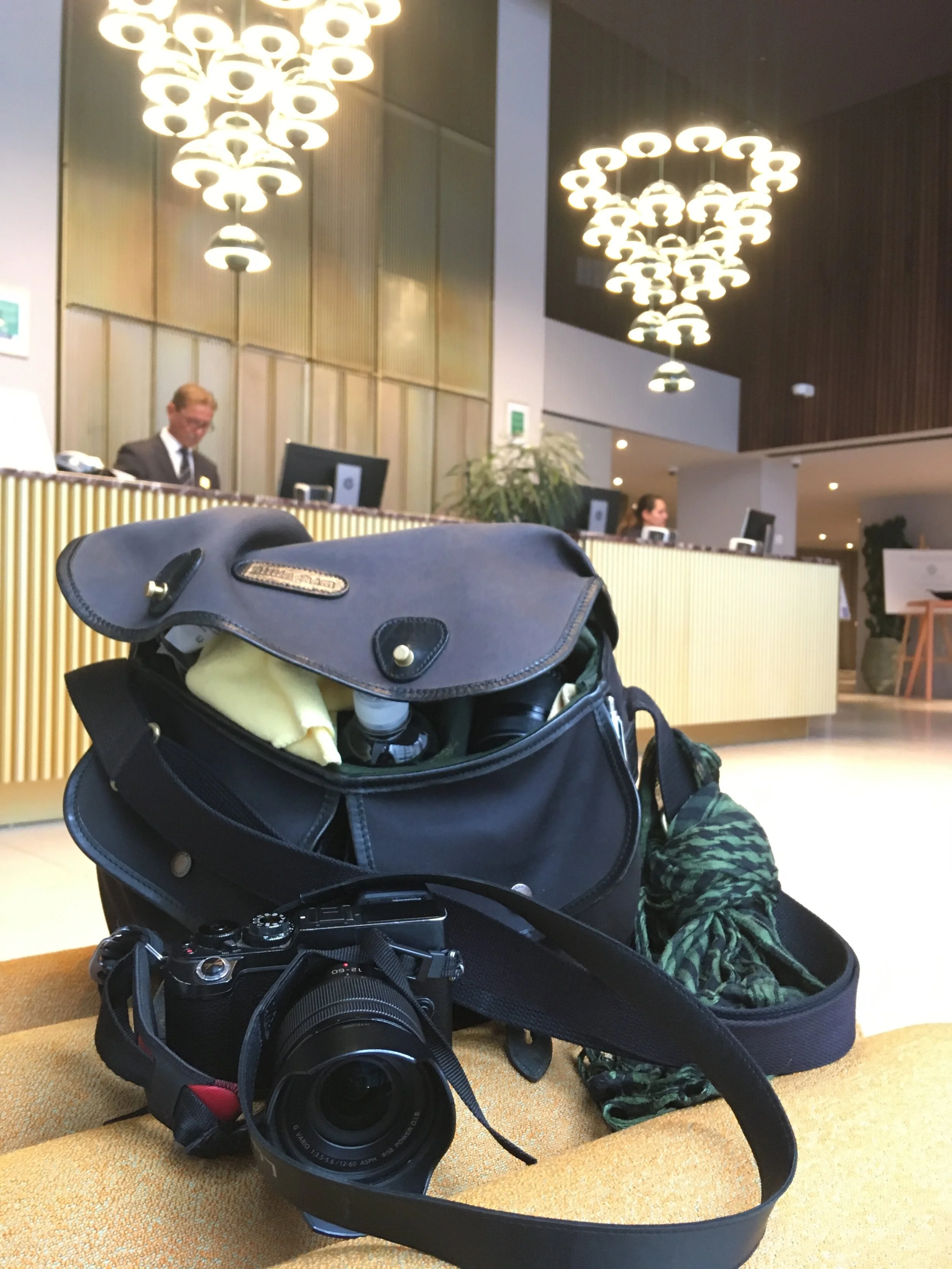  Hotel Lev - Ljubljana. My Billingham.camera bag….  