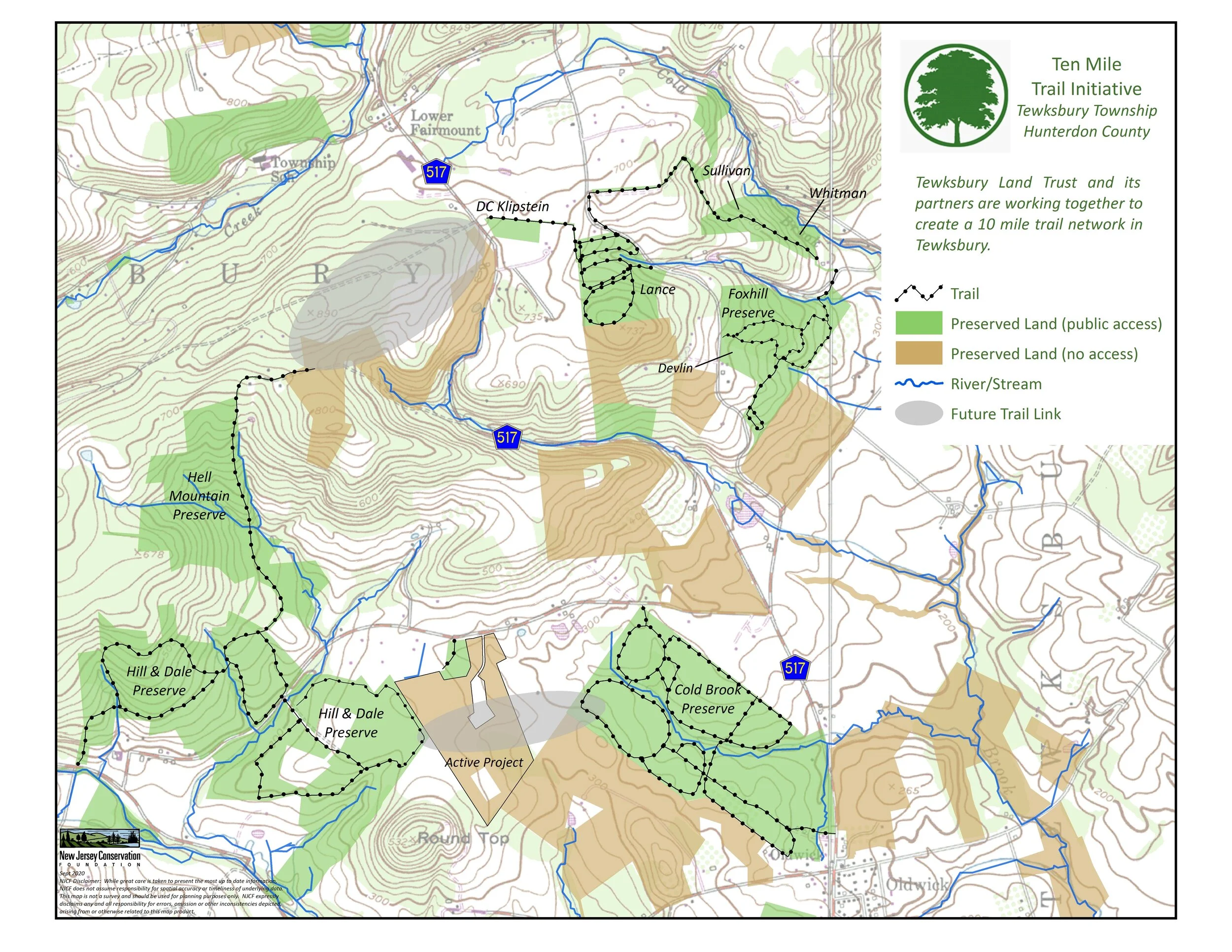 Tewksbury Nj Map