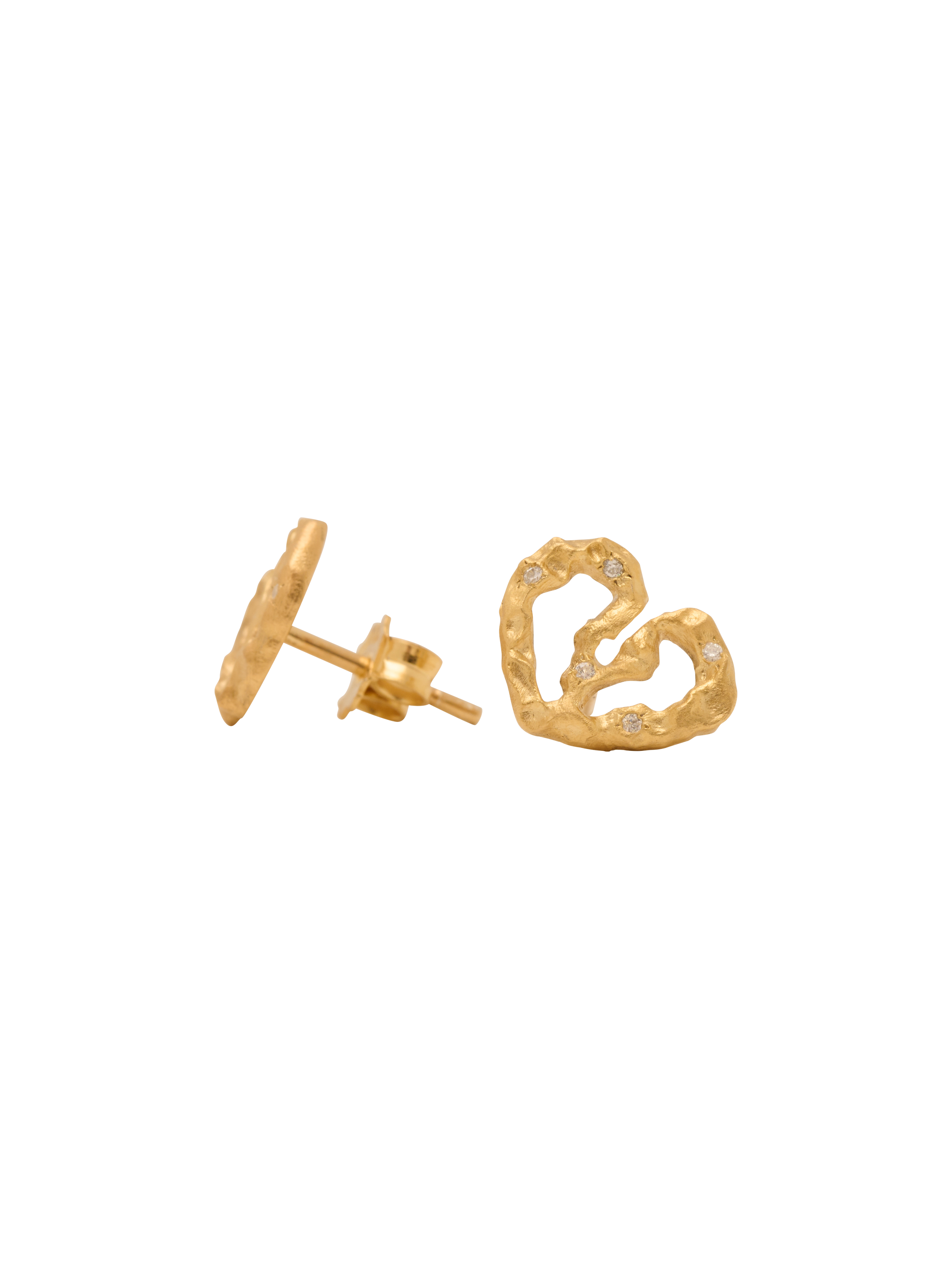 Love collection Love me not 18k gold earrings