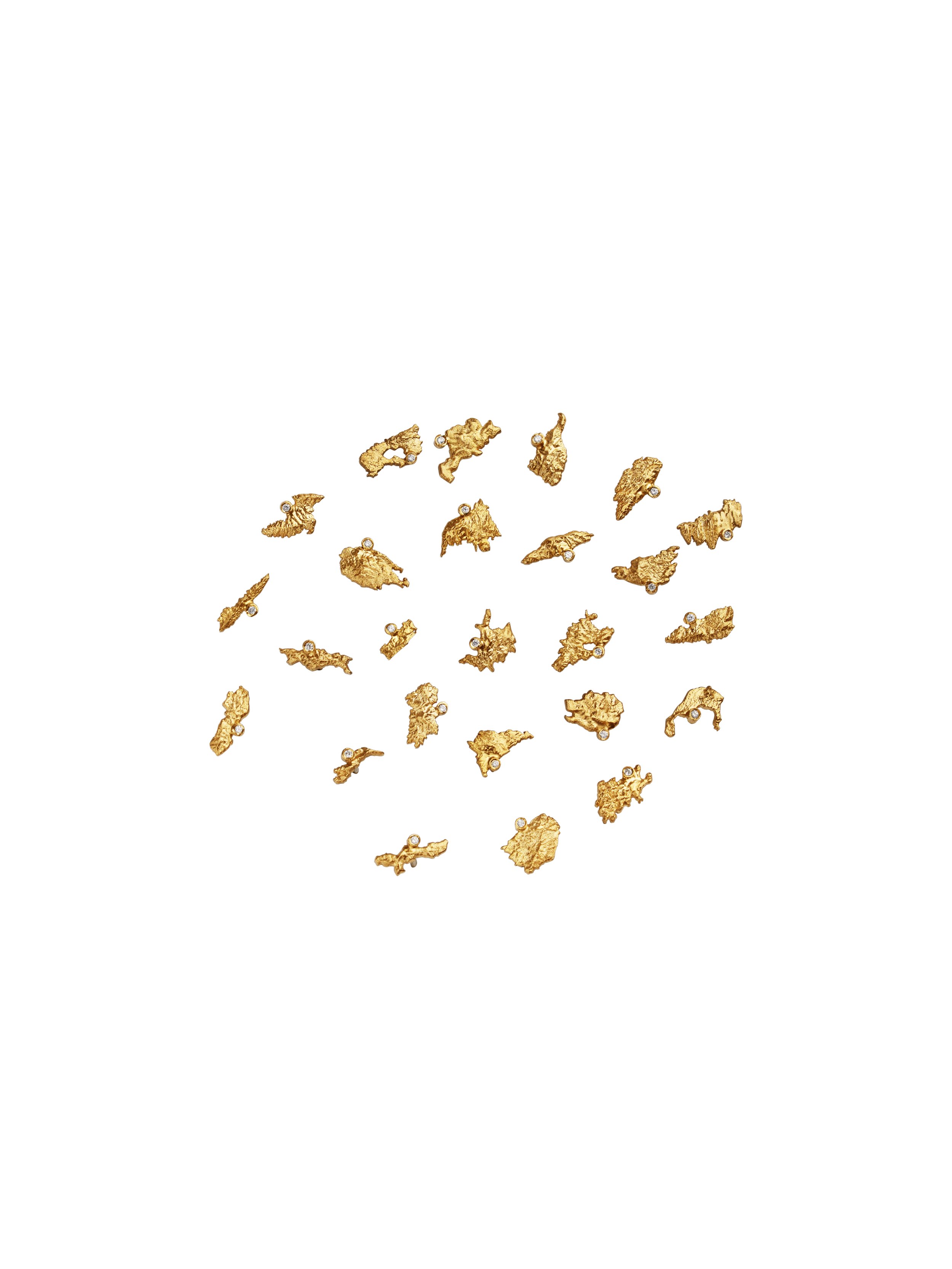 hriam cyclades stud earring 18k gold