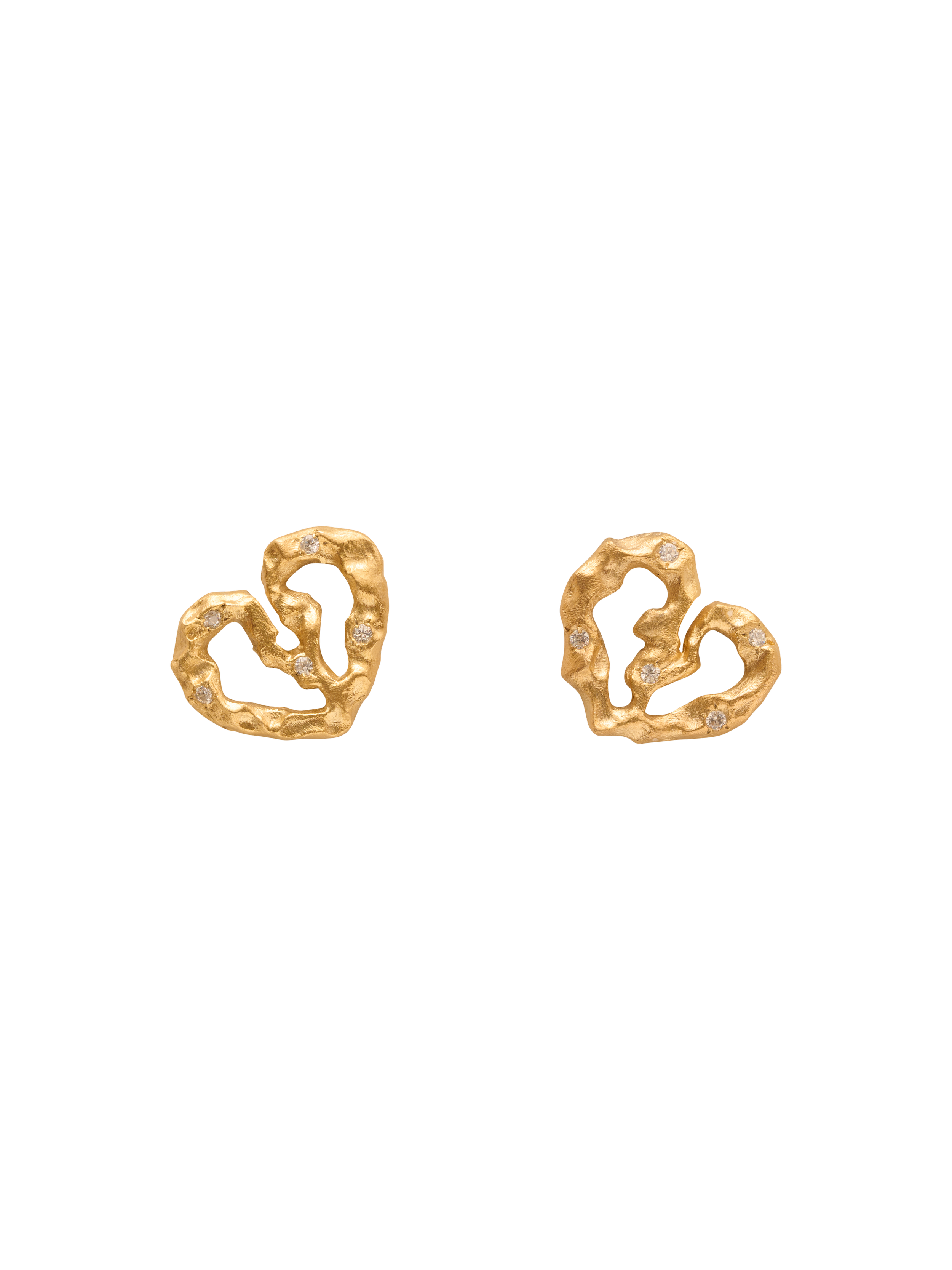 Love collection Love me not 18k gold earrings