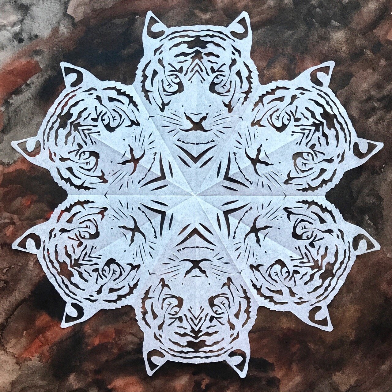 One of - Paper Snowflake Art by Mariellen VanDyke Brown