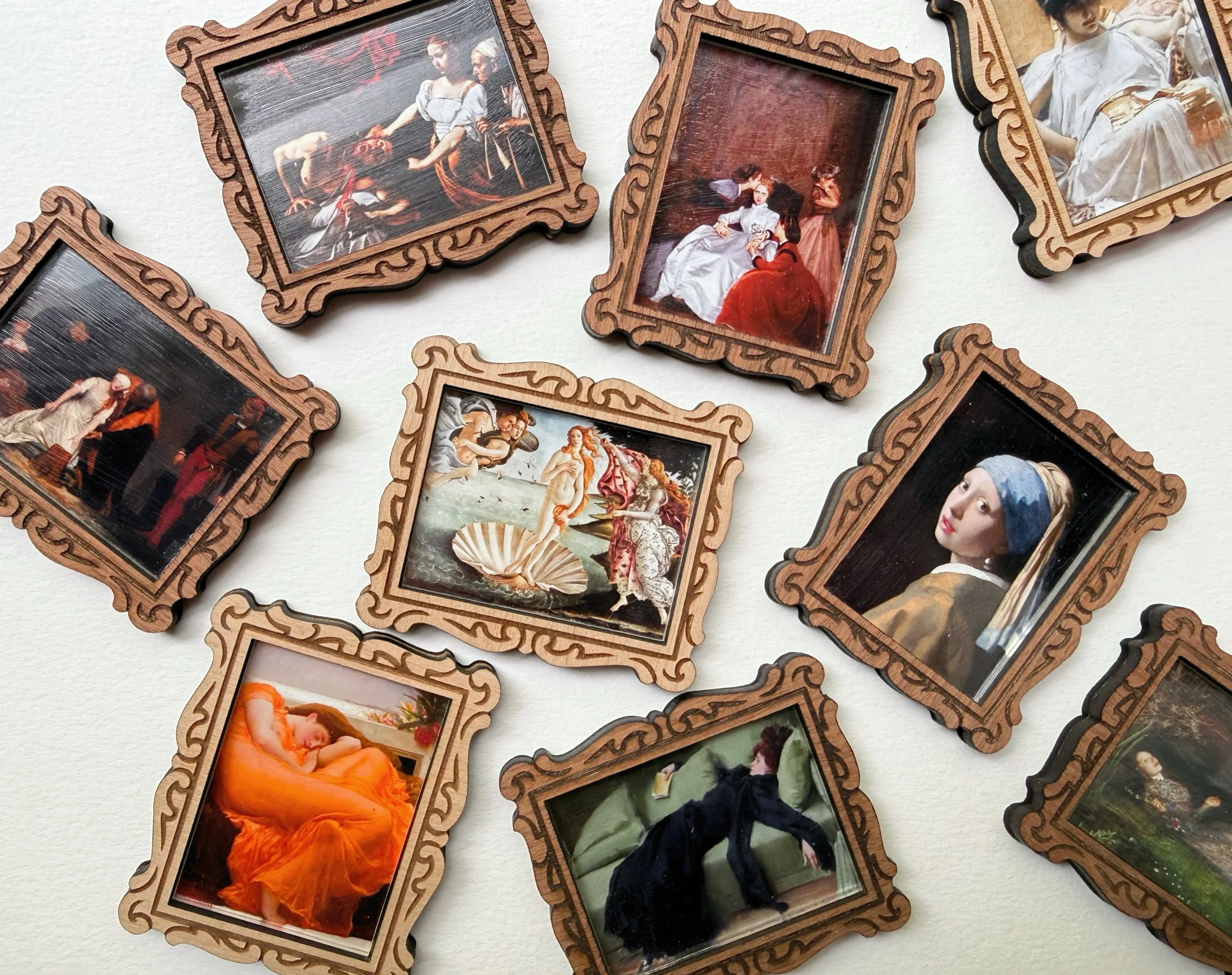 New mini masterpiece magnets! What other paintings should I do? 

I haven&rsquo;t been around much. This time of the school year wipes me out physically and emotionally. I come home and craft in silence 🤪