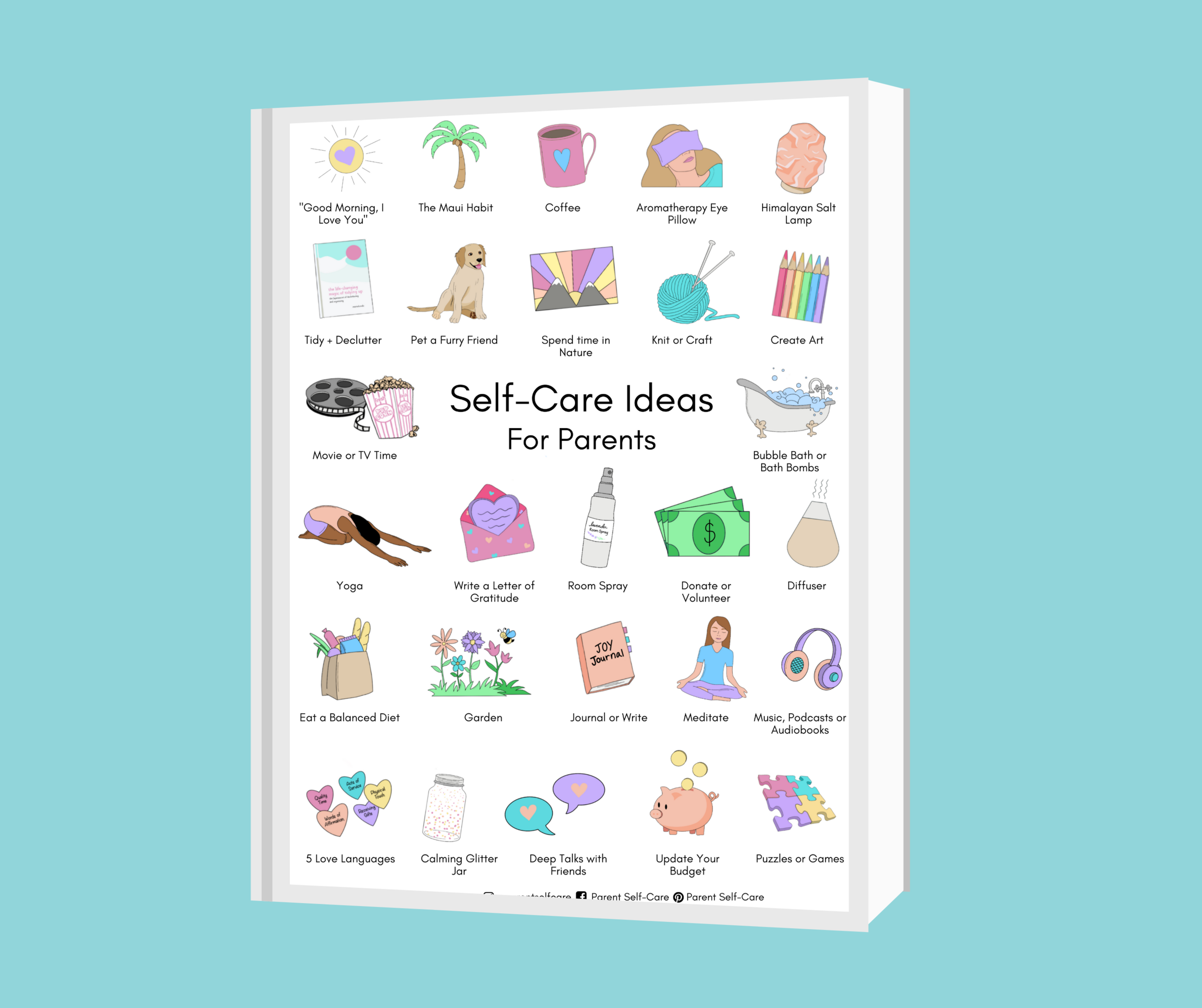 z self care poster parent self care holiday gift guide.png