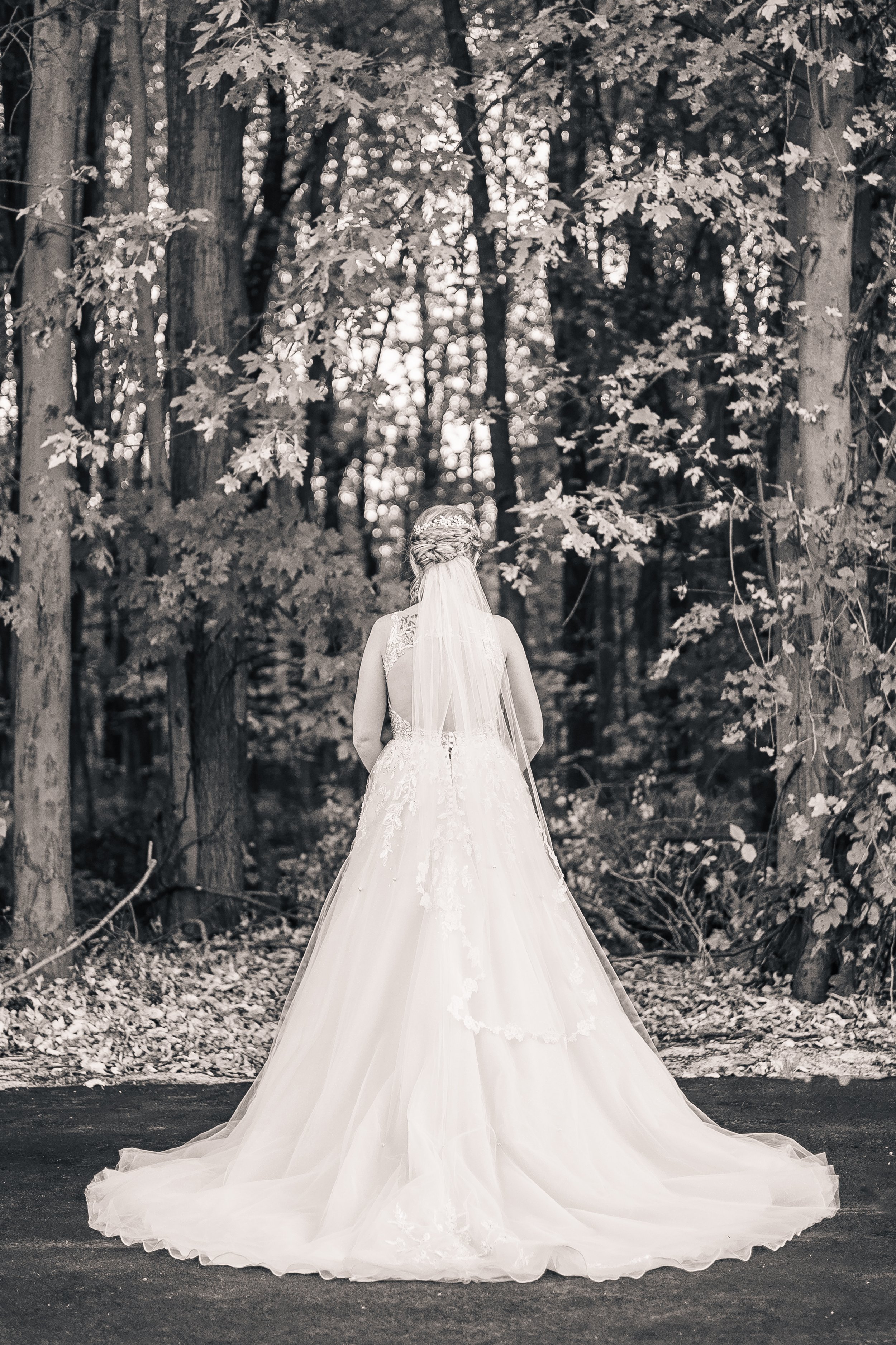 Bridal Party With Bride & Groom - B&W-46.jpg