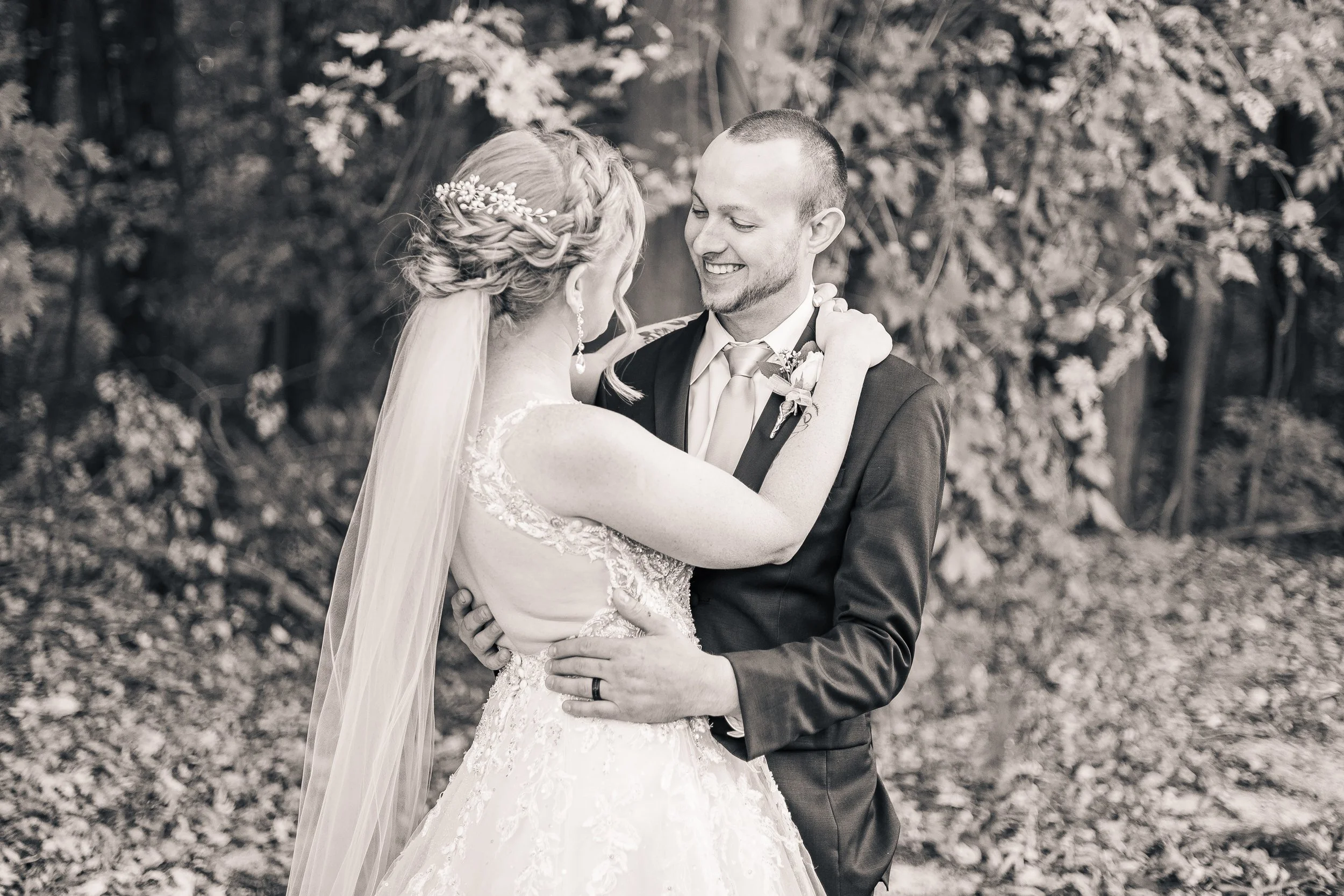 Bridal Party With Bride & Groom - B&W-20.jpg
