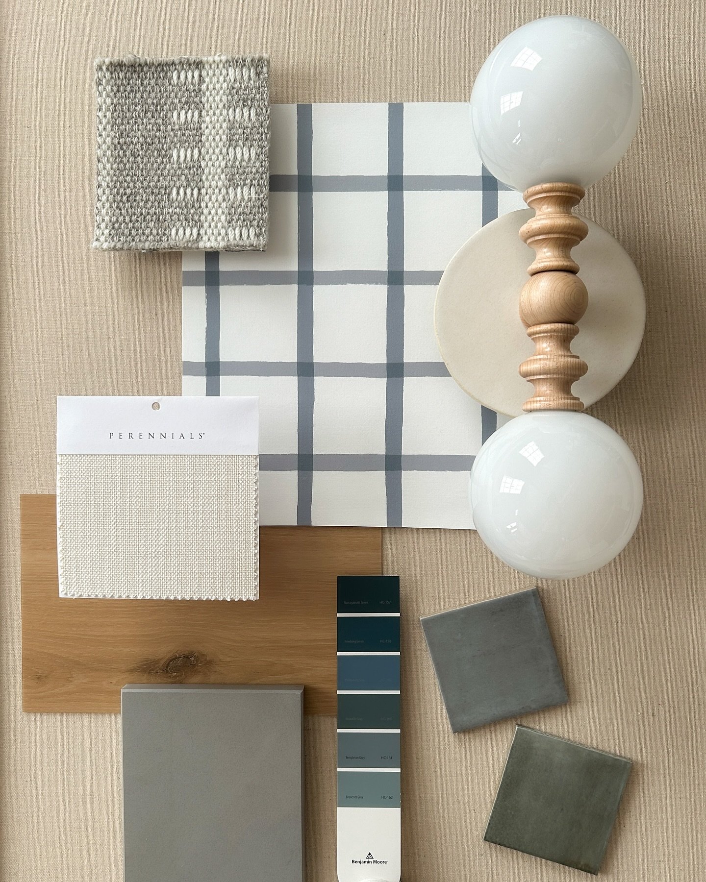 A sampling of materials selected for a reimagined family home. Design concepts for this project merge playful fixtures with timeless (&amp; durable) finishes that will grow with 3 young brothers. We feel so lucky to shape spaces where memories will b