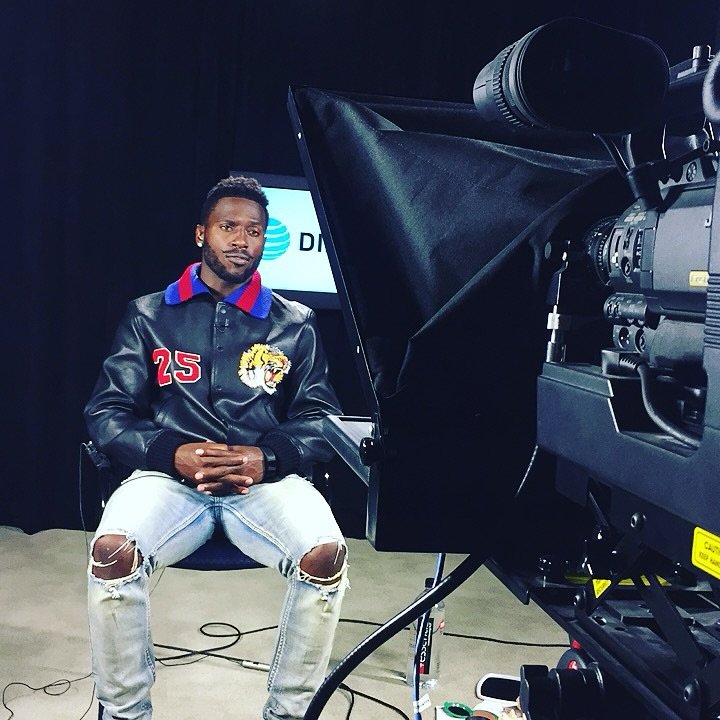 @ab in studio.  #Steelers