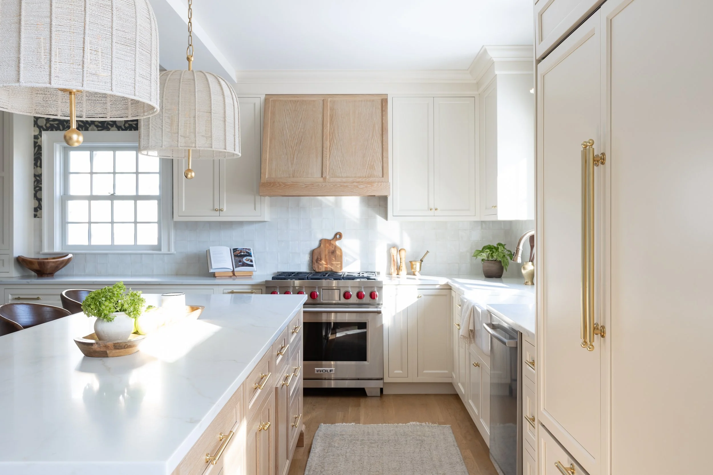 Katherine Gold Design Kitchen Interior Design Blue Wallpaper