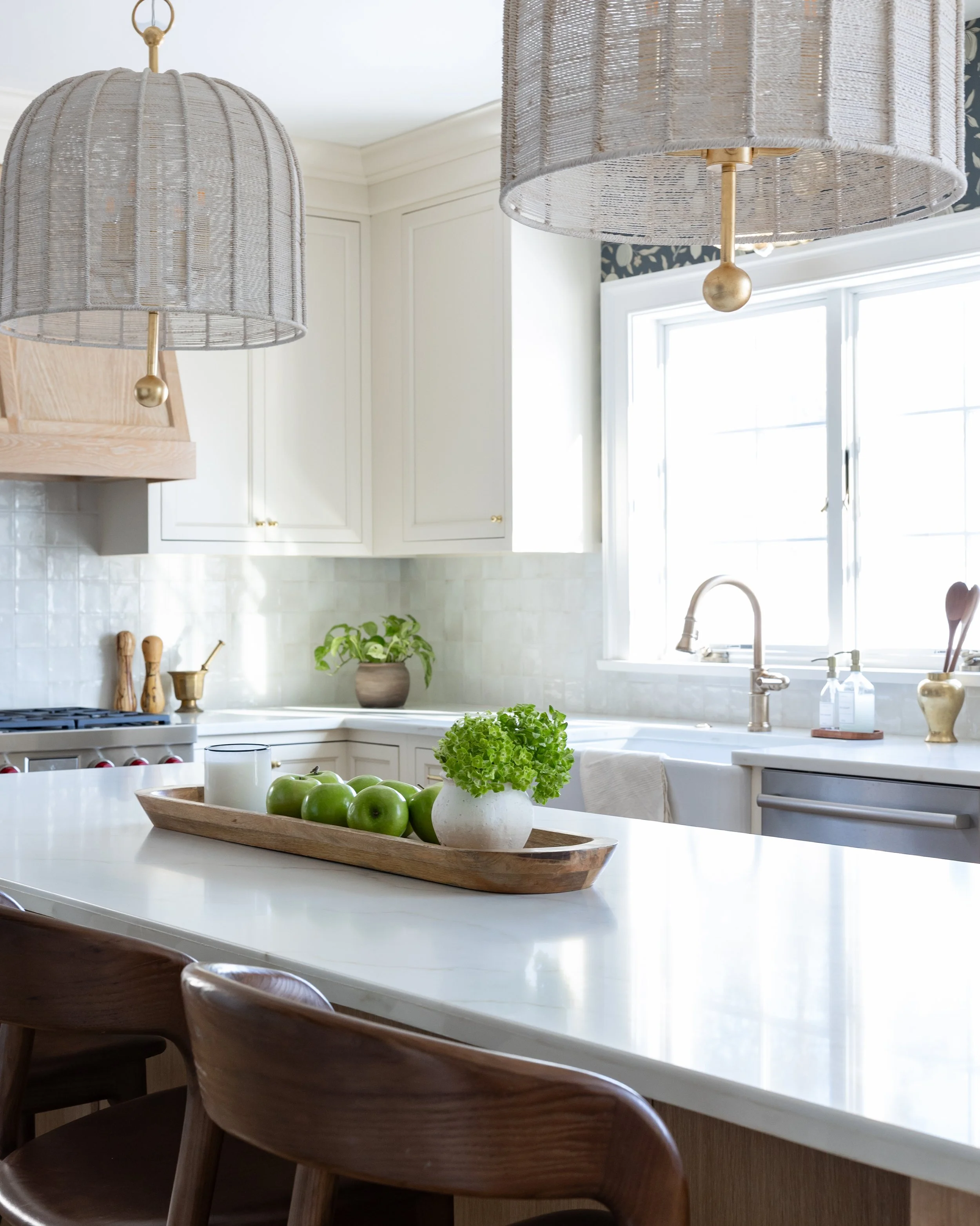 Katherine Gold Design Kitchen Interior Design Blue Wallpaper