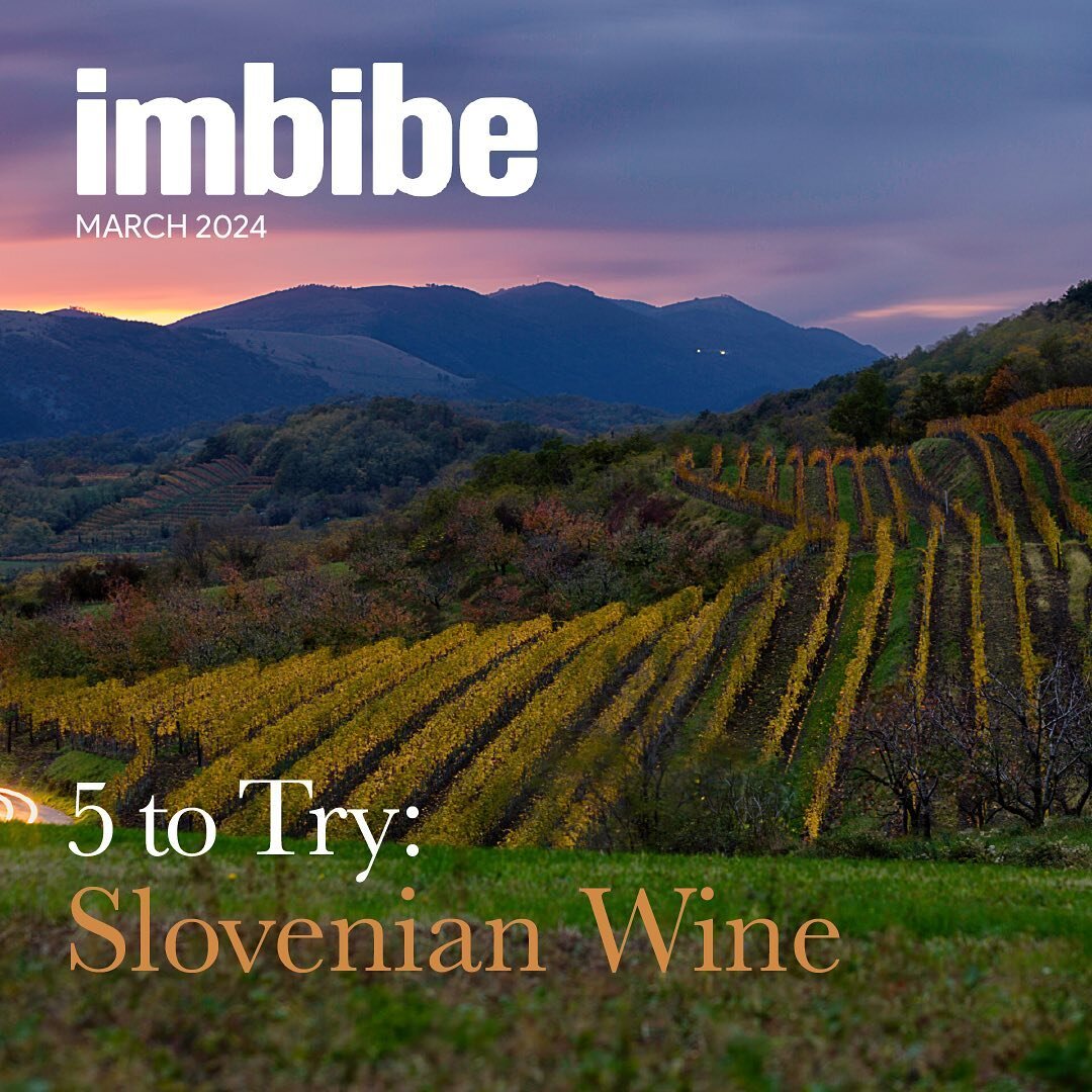 Go grab a copy of March&rsquo;s edition of @imbibe to check out their feature on 5 Slovenian wines you gotsta try&hellip; unless you&rsquo;ve already tried&hellip; then you gotsta buy -Slovenia is a sleeper no longer; we&rsquo;re coming for all the p