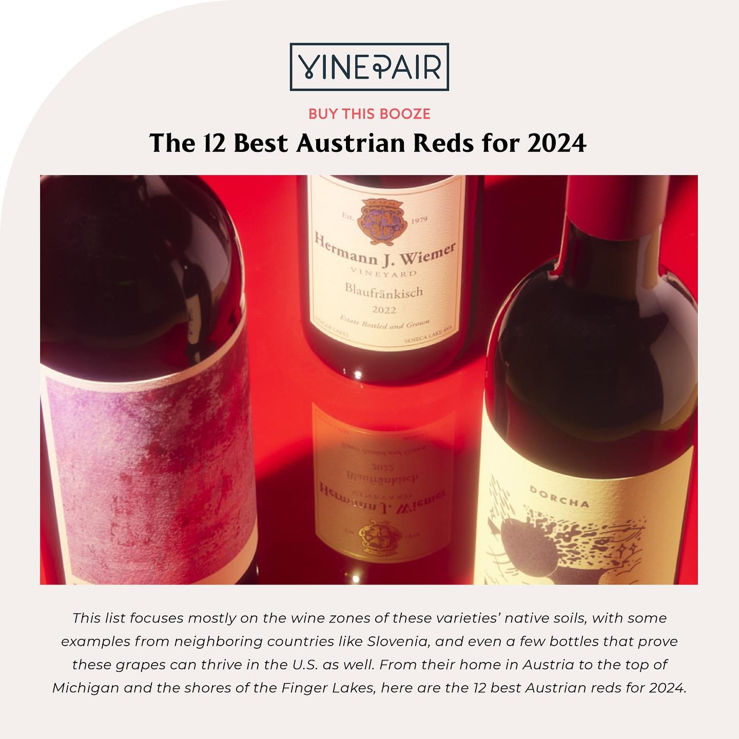 Turns out, the best &ldquo;Austrian Red&rdquo;&hellip; is a Slovenian one! 😅

Recent DNA studies of the Blaufrankisch grape actually found that the first records of the grape date back to the NE Styria regions of Slovenia, right near the border of A