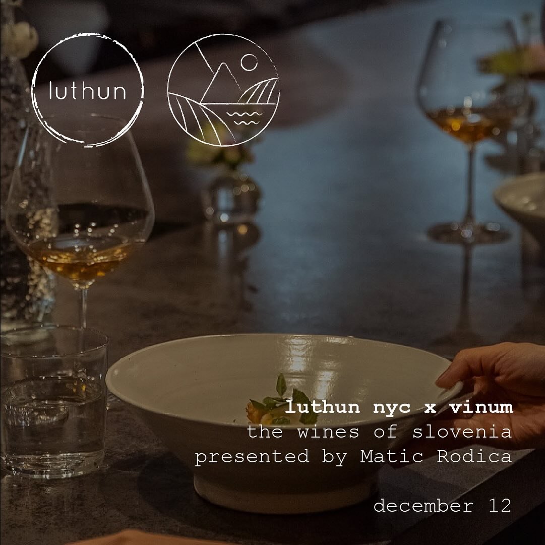 Matic is teaming up with the brilliant minds at Luthun NYC and doing his thing . Unreal dishes to pair with epic Slovenian wines. 🤩🇸🇮🙌

Grab a seat if they still got space !