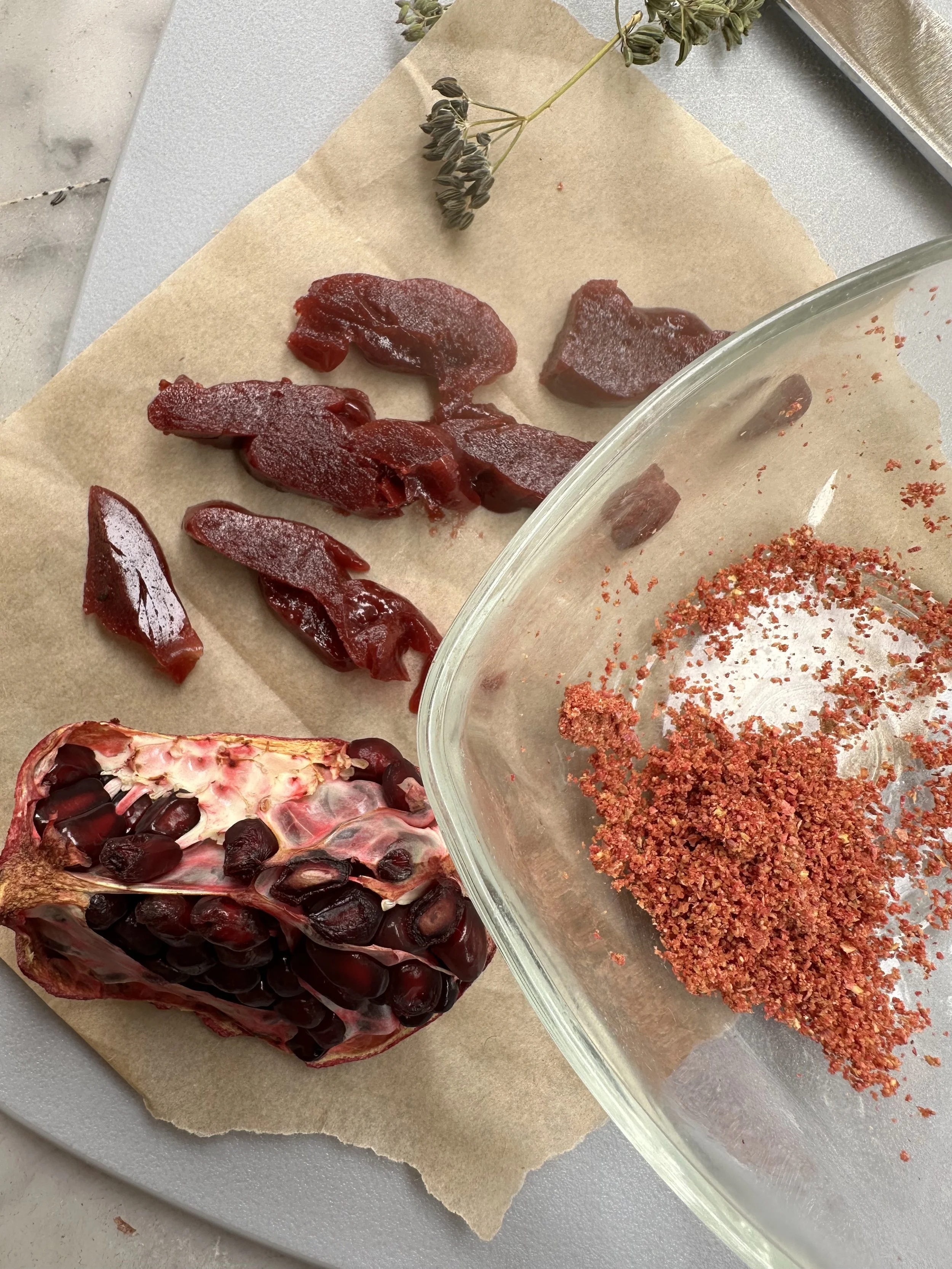 Pomegrante Pectin Made With Powdered Peel