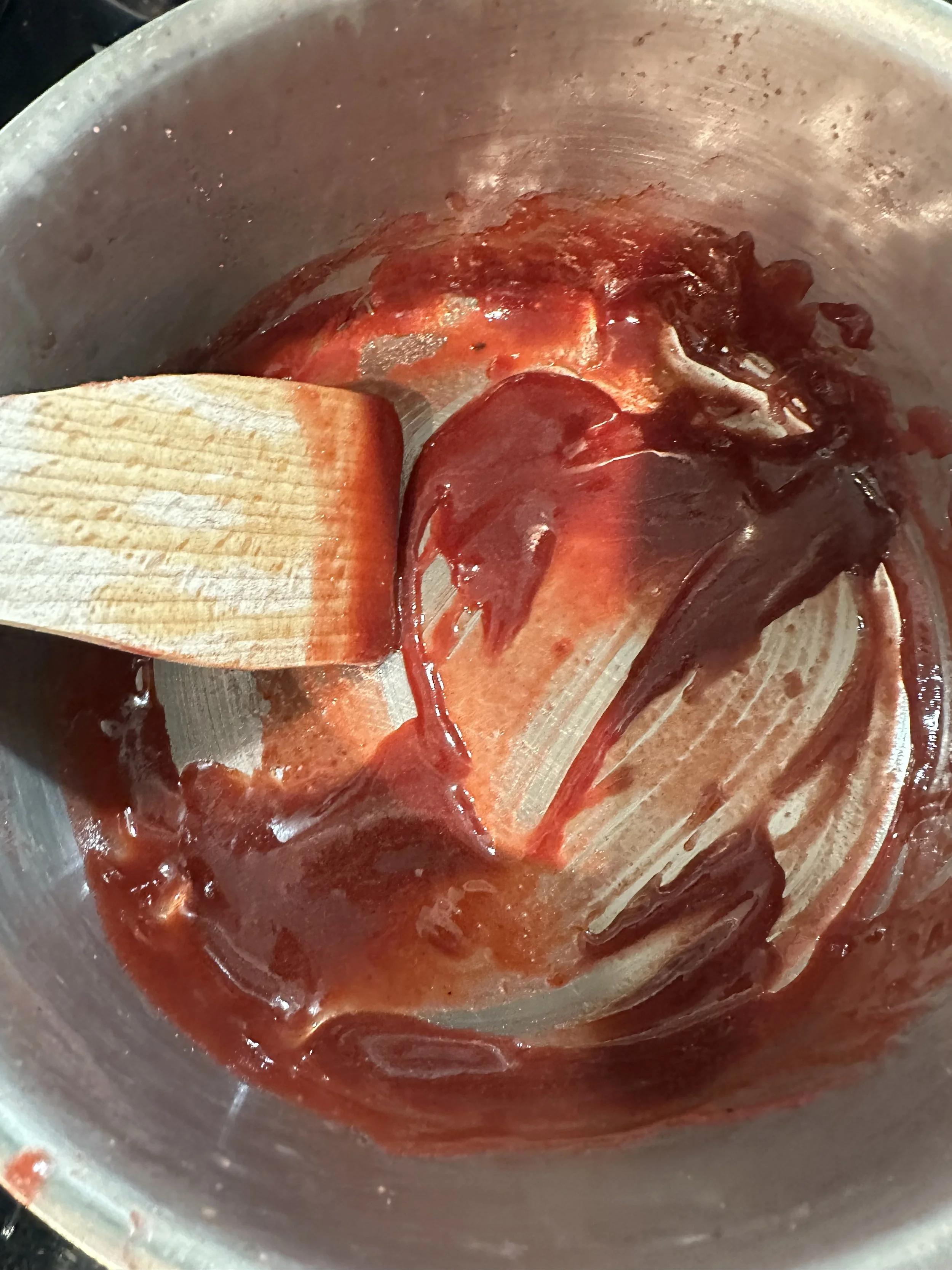 Reducing The Puree To A Thick Consistency