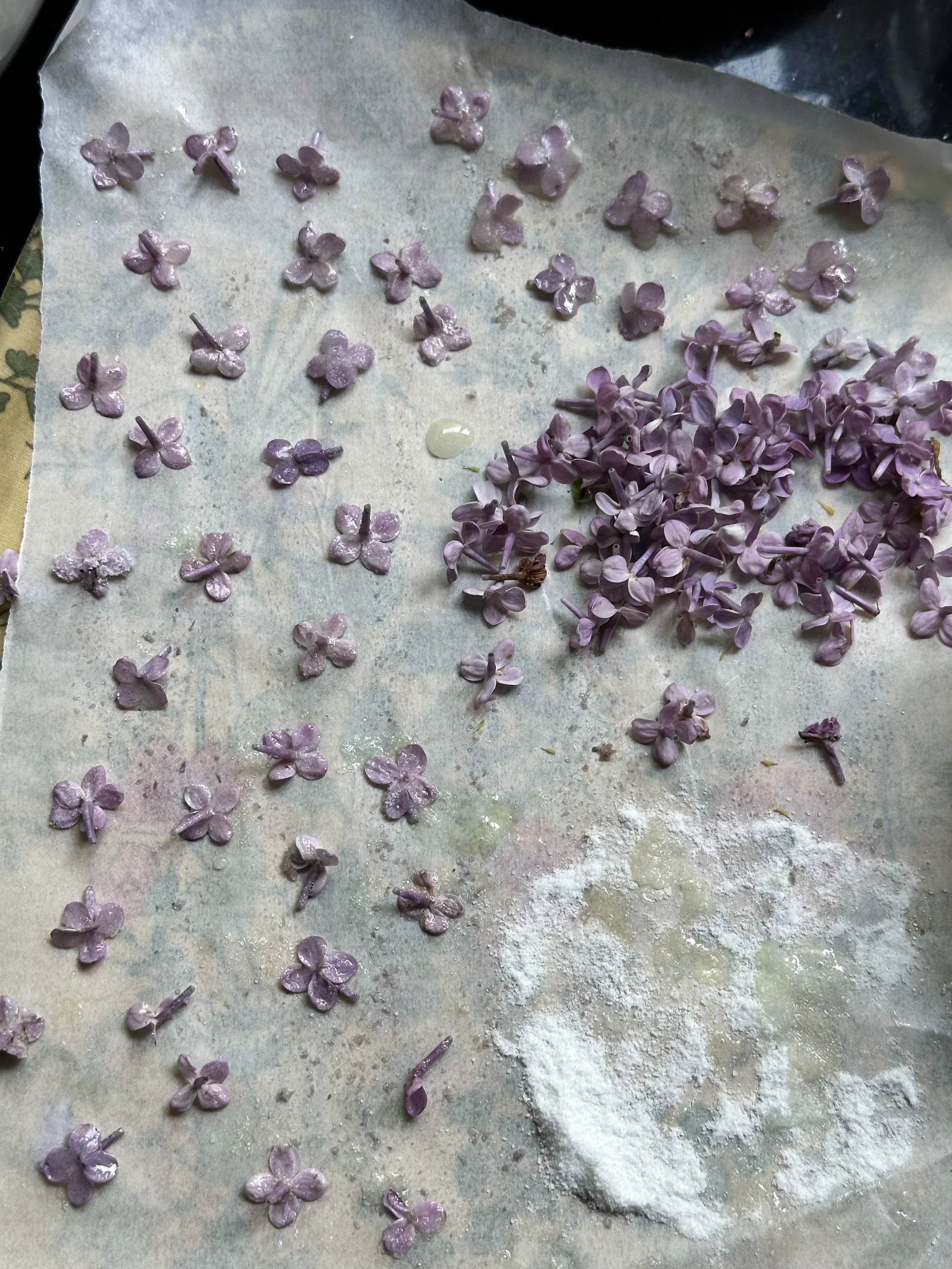 crystallized flowers
