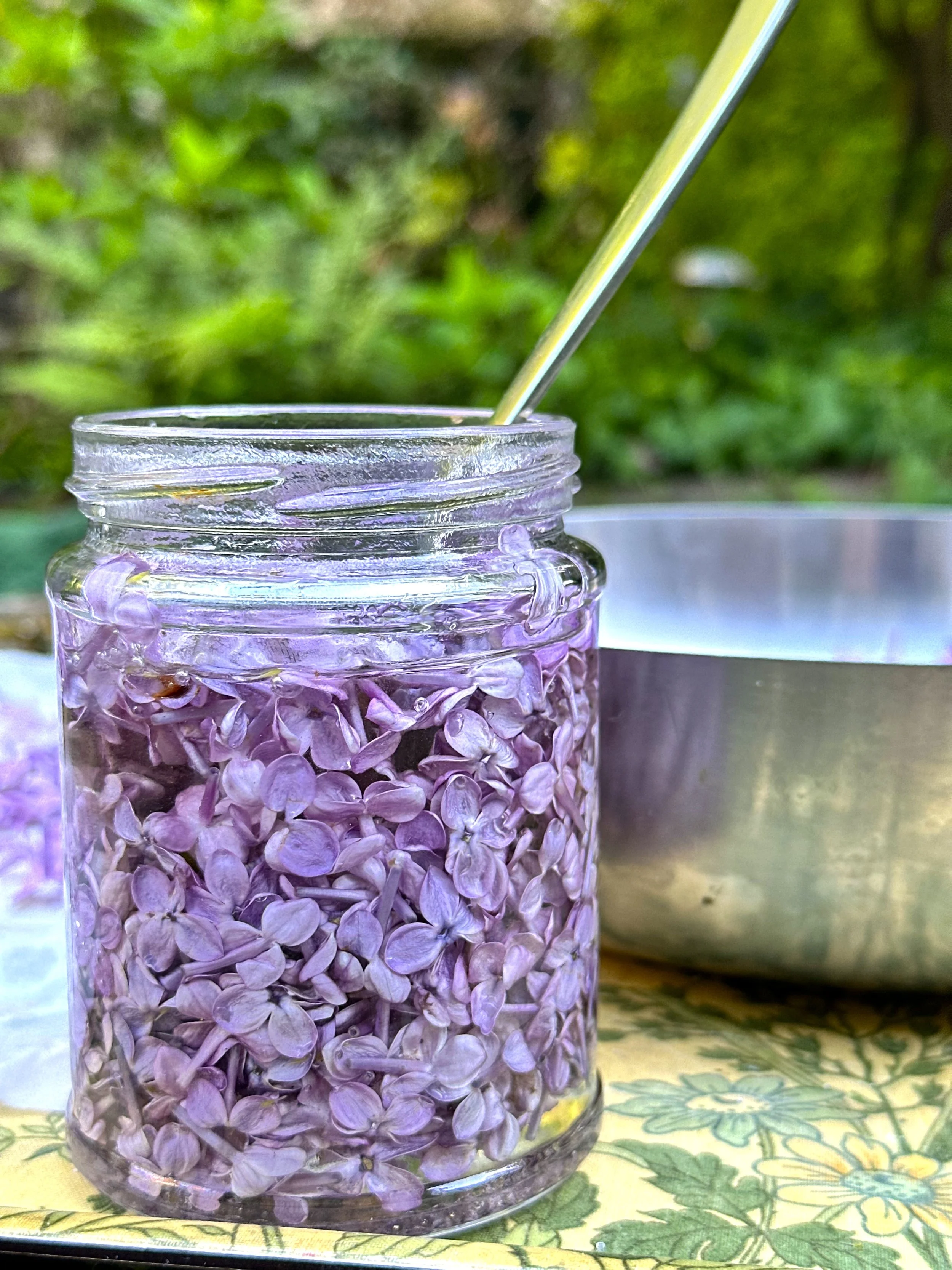 lilac simple syrup