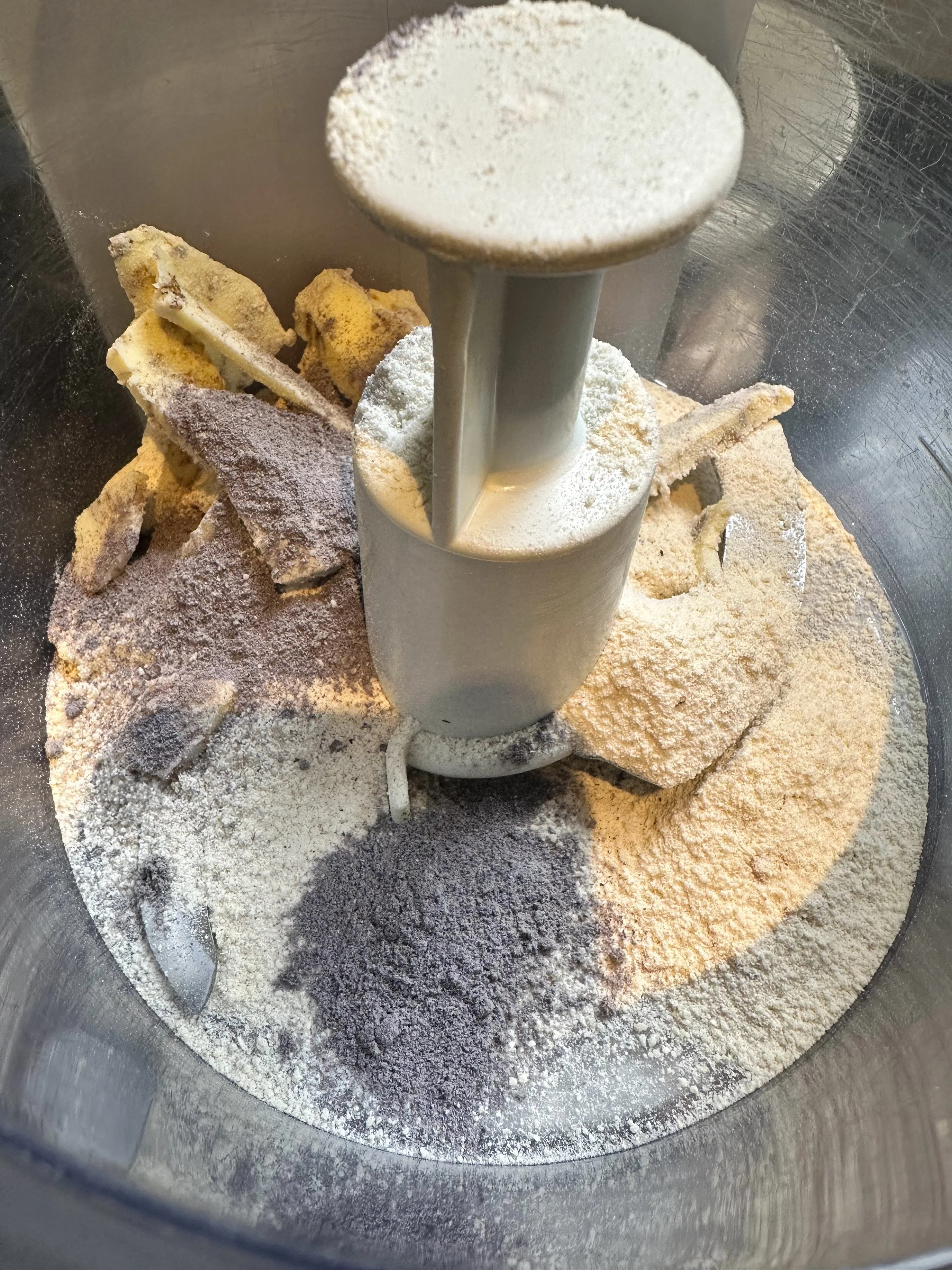 flours with powdered lilac