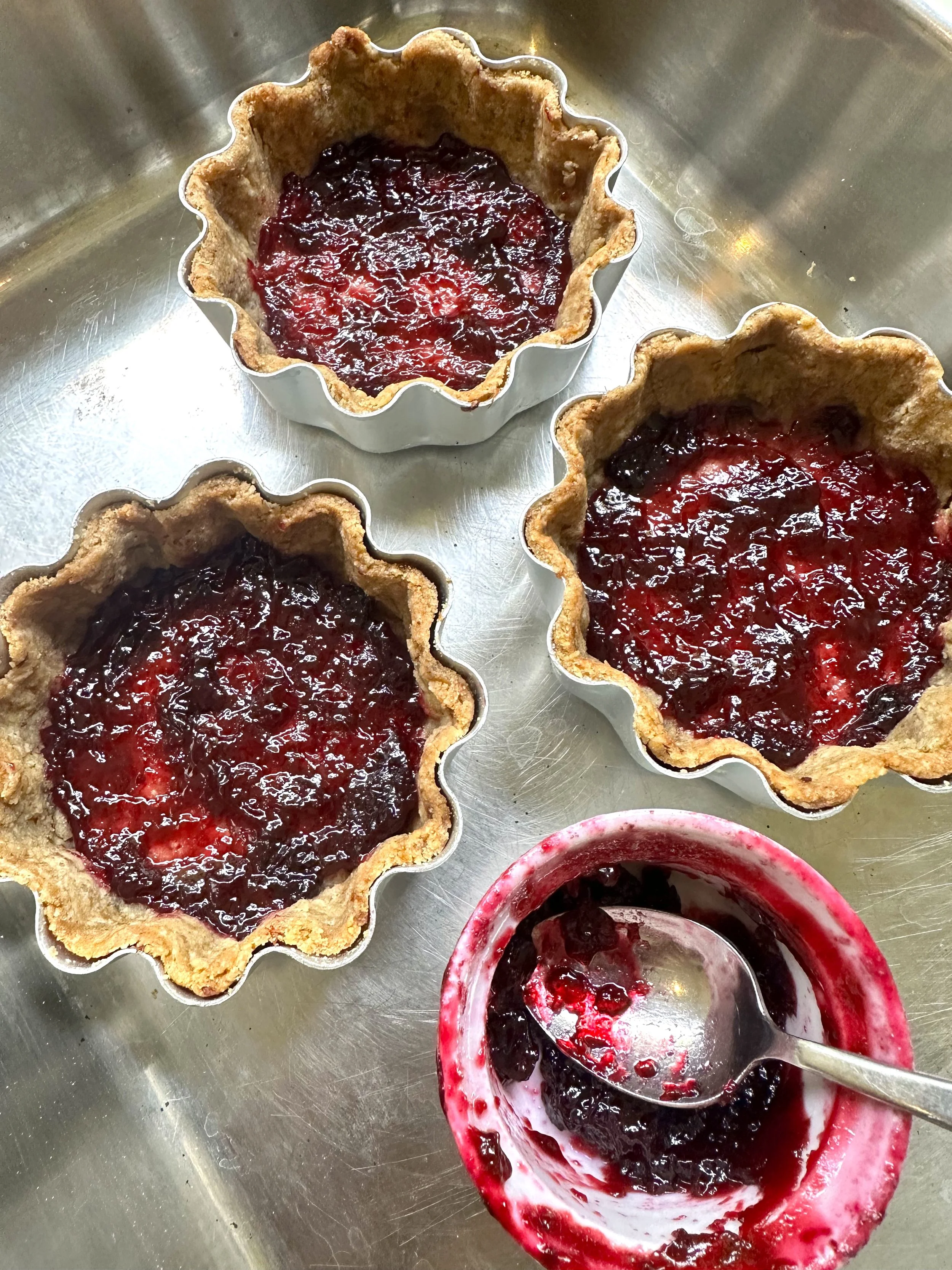 blueberry &amp; lilac compote