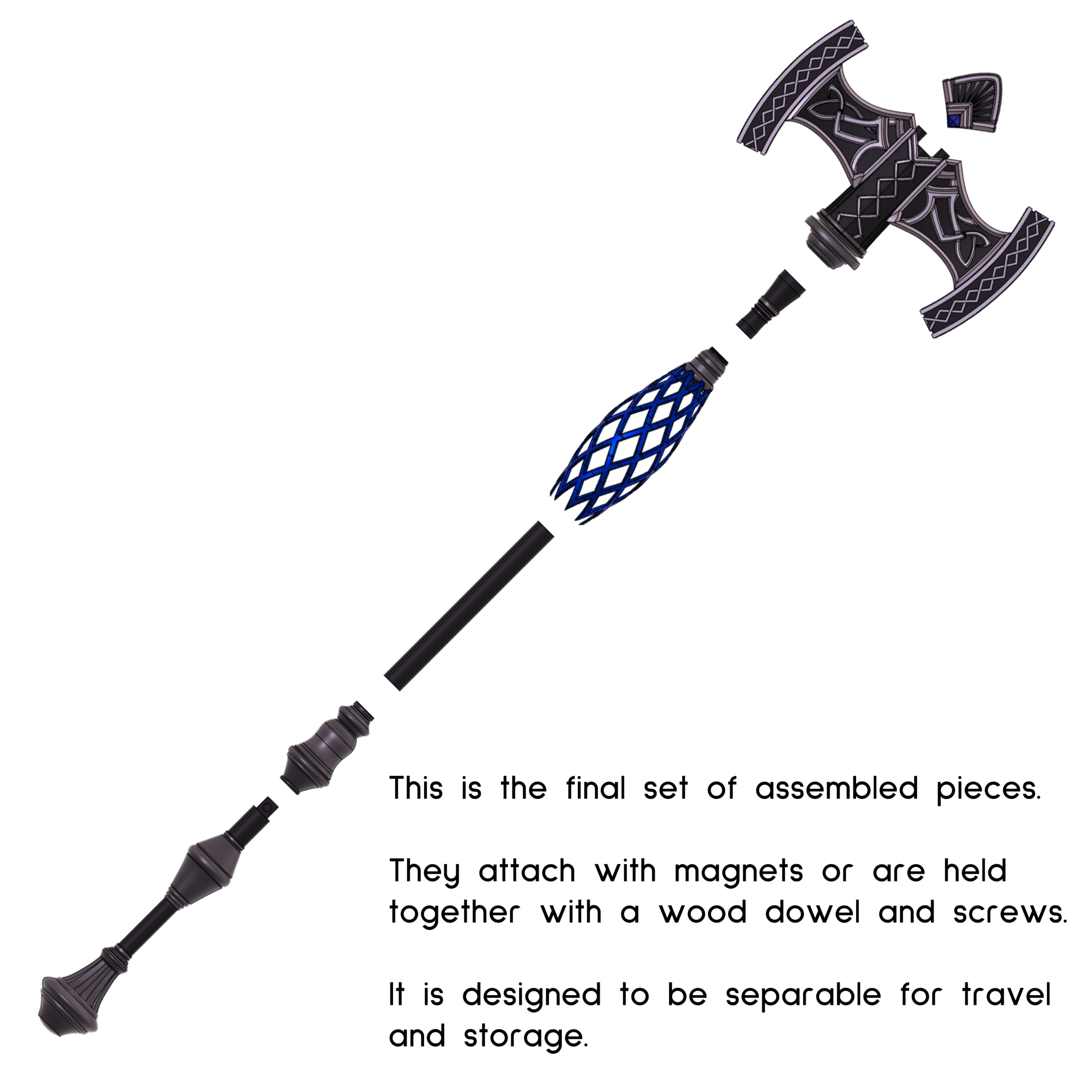 Gaia's Hammer (FFXIV) 3D Print File Package — Xephyr Studios