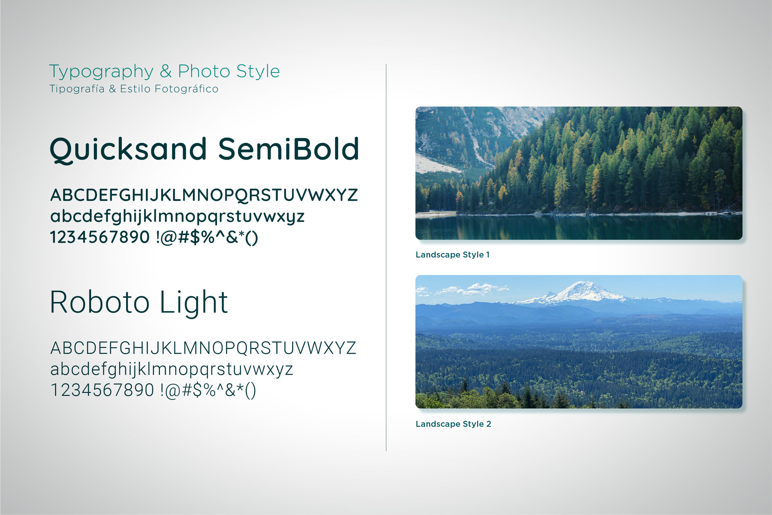 Typography and Photo Style
