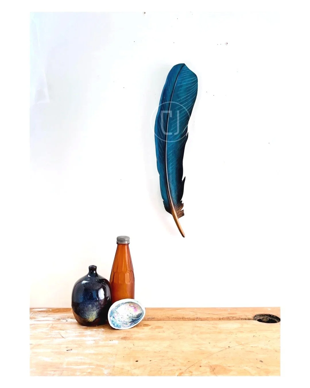 tui feather art carving wall sculpture claire jensen