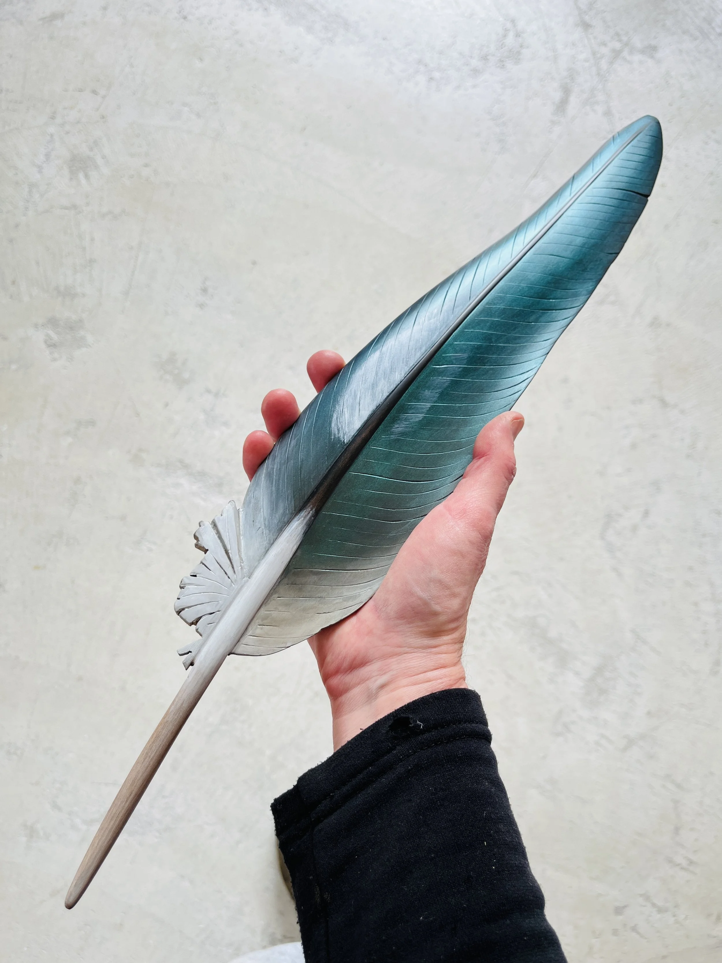 kereru feather art made in opunake.jpg