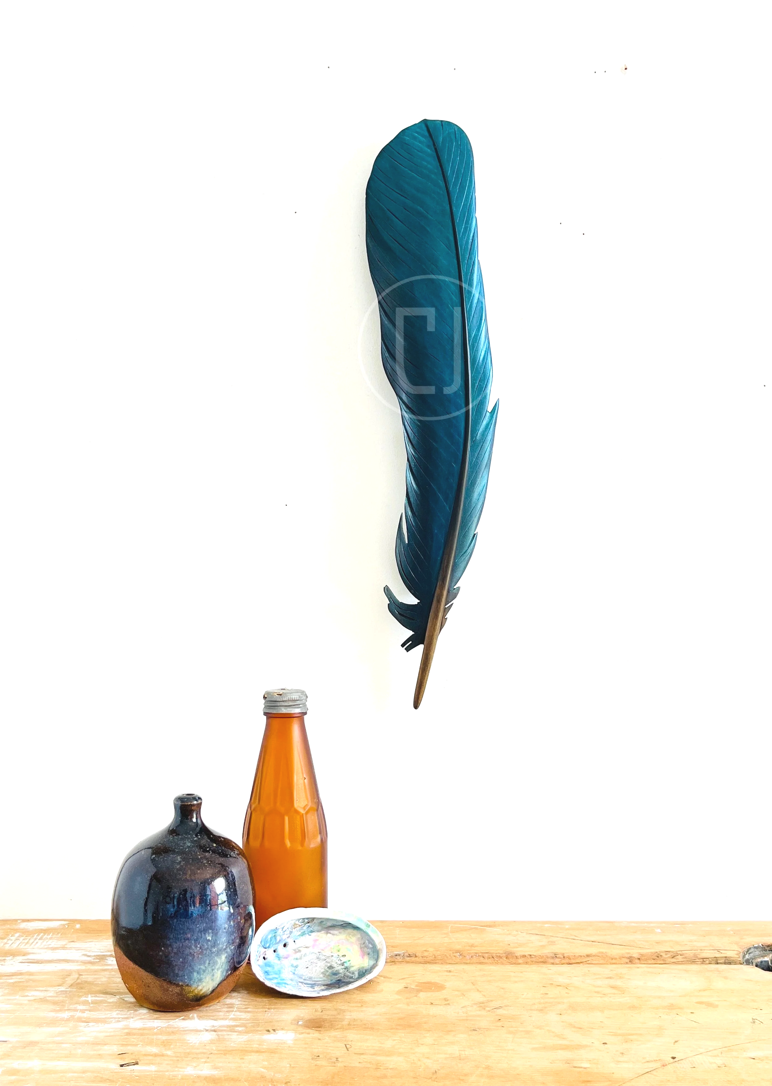 Tūī  Wing Feather Art-45cm