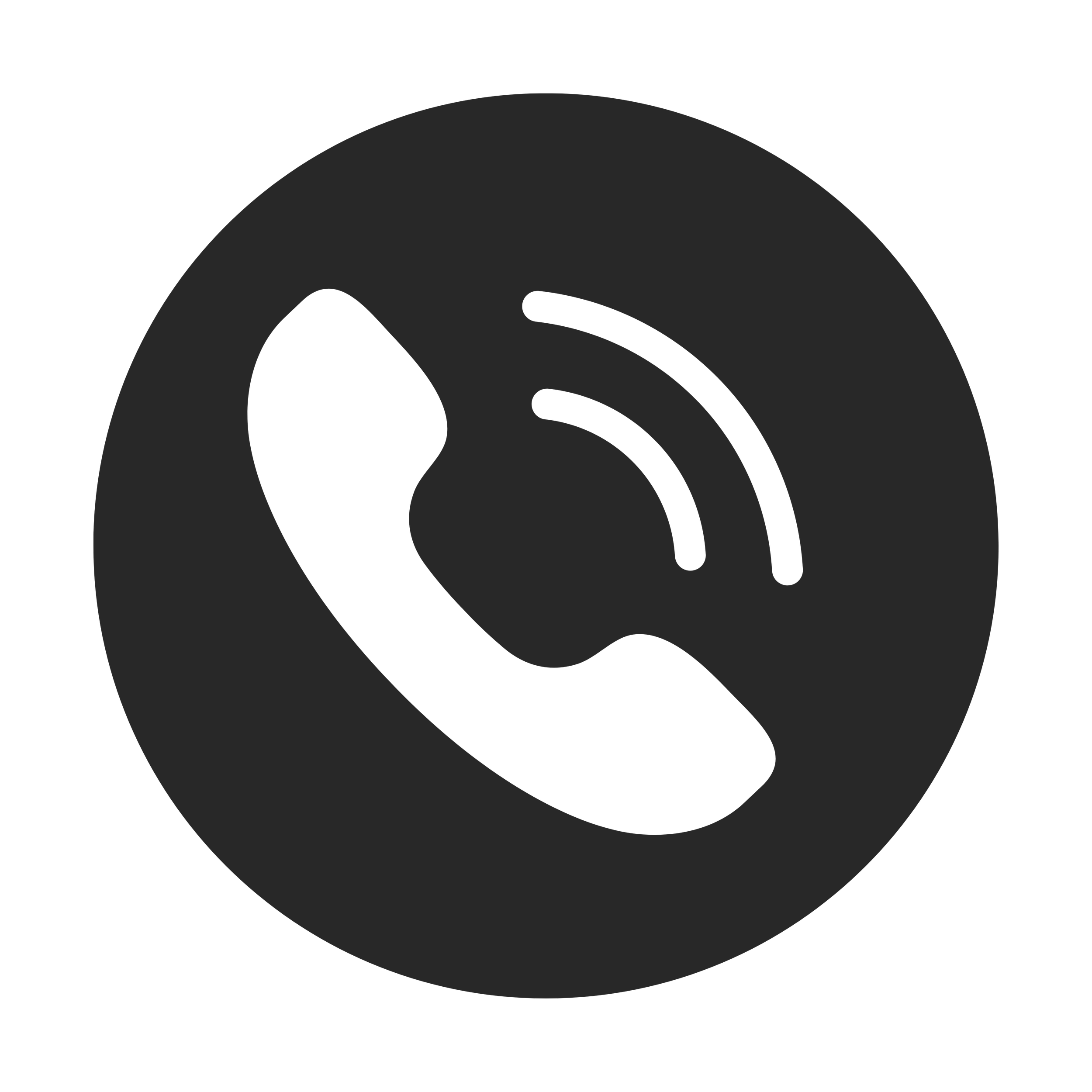 Icon of a telephone receiver, indicating a phone call or contact option.
