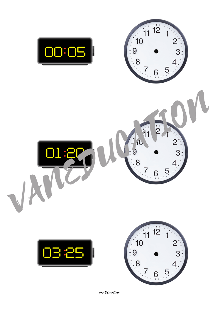 Che ore sono? Scrivilo tu sull'orologio — VANEDUCATION