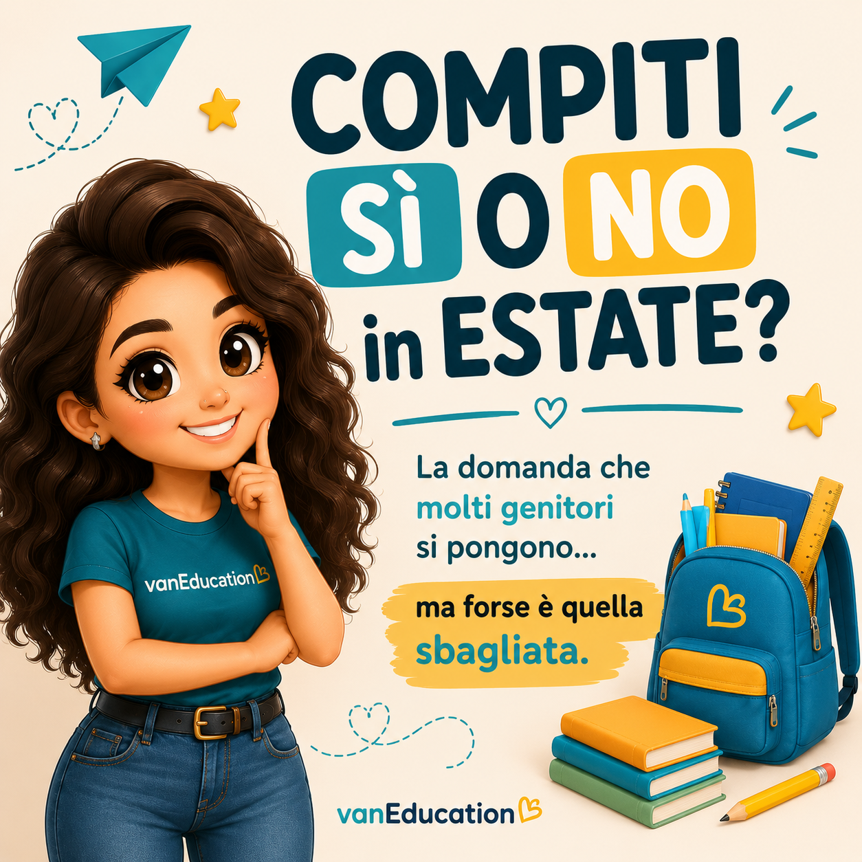 Compiti sì o no in estate? Una riflessione per genitori e insegnanti