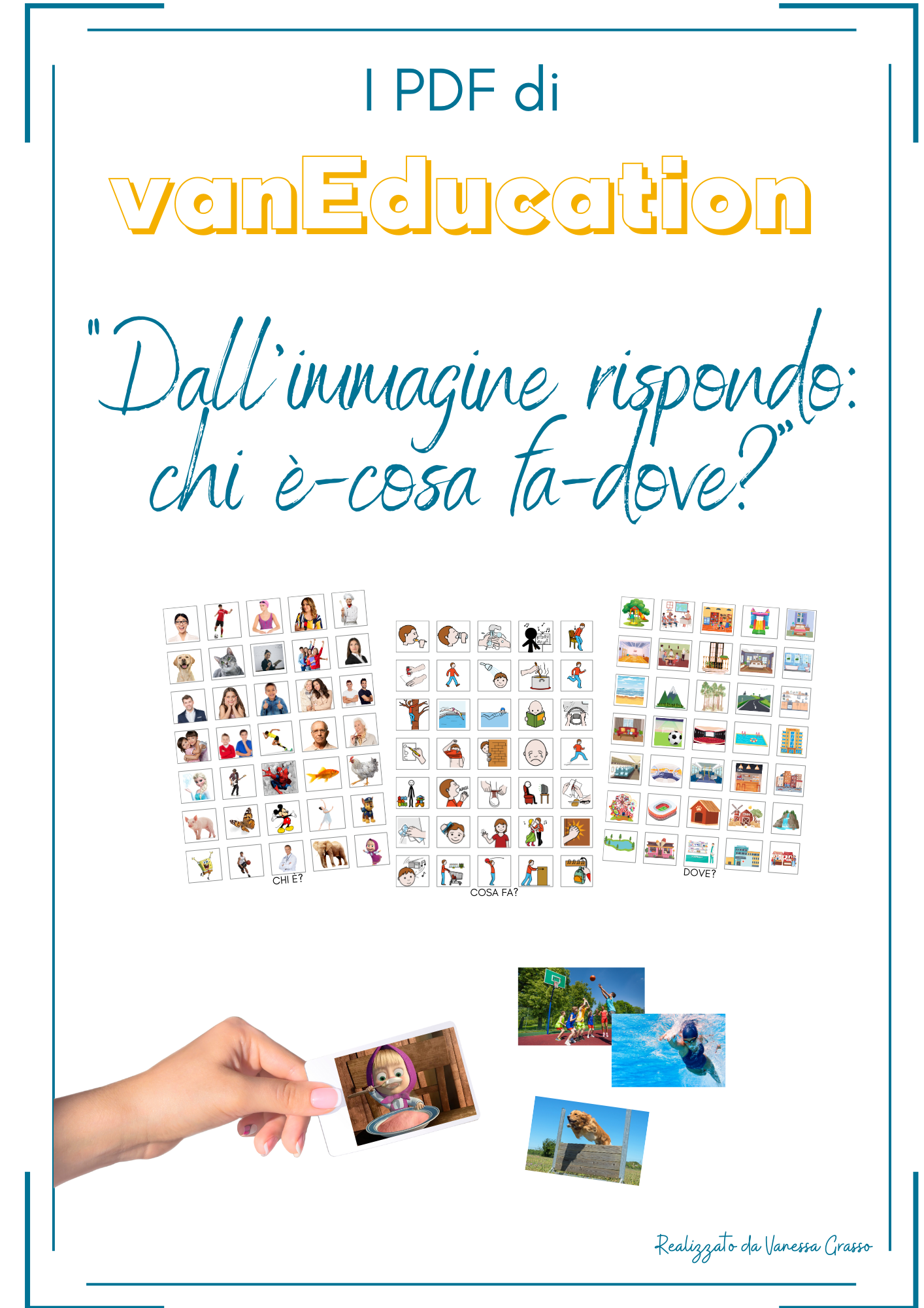 Dall'immagine rispondo: chi è? cosa fa? dove?