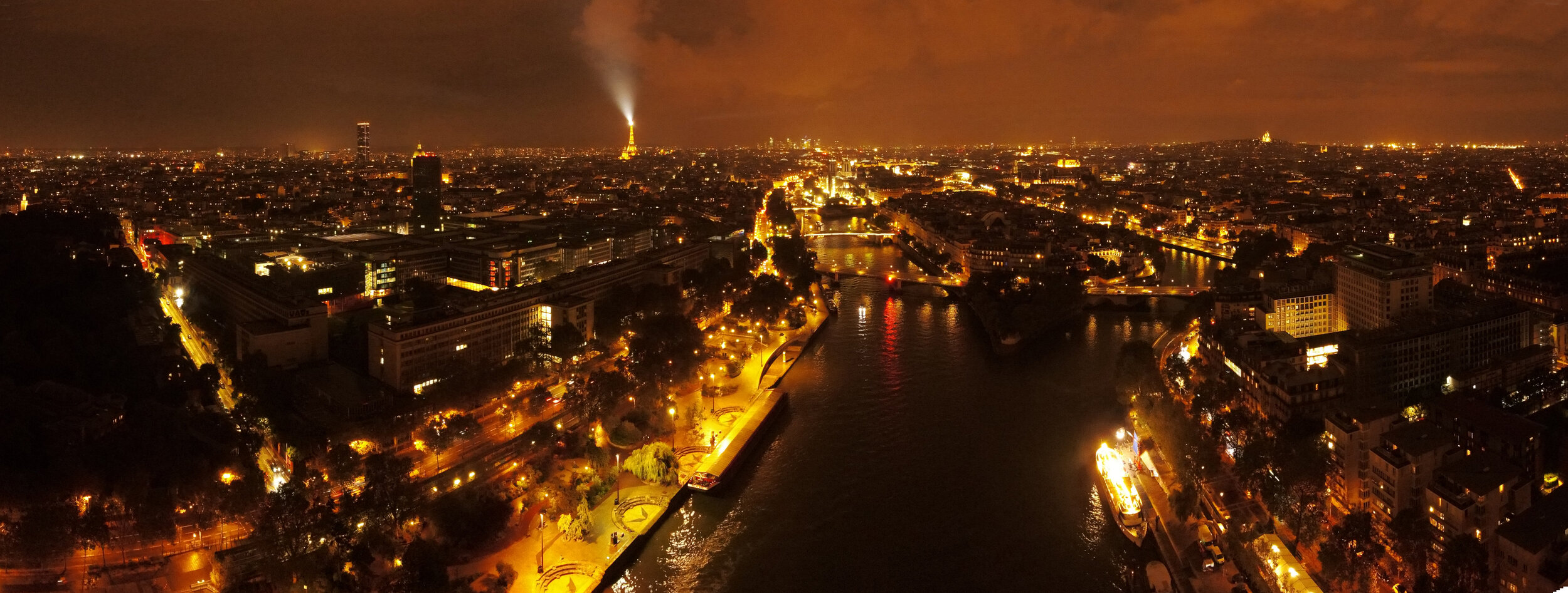 Paris at night.