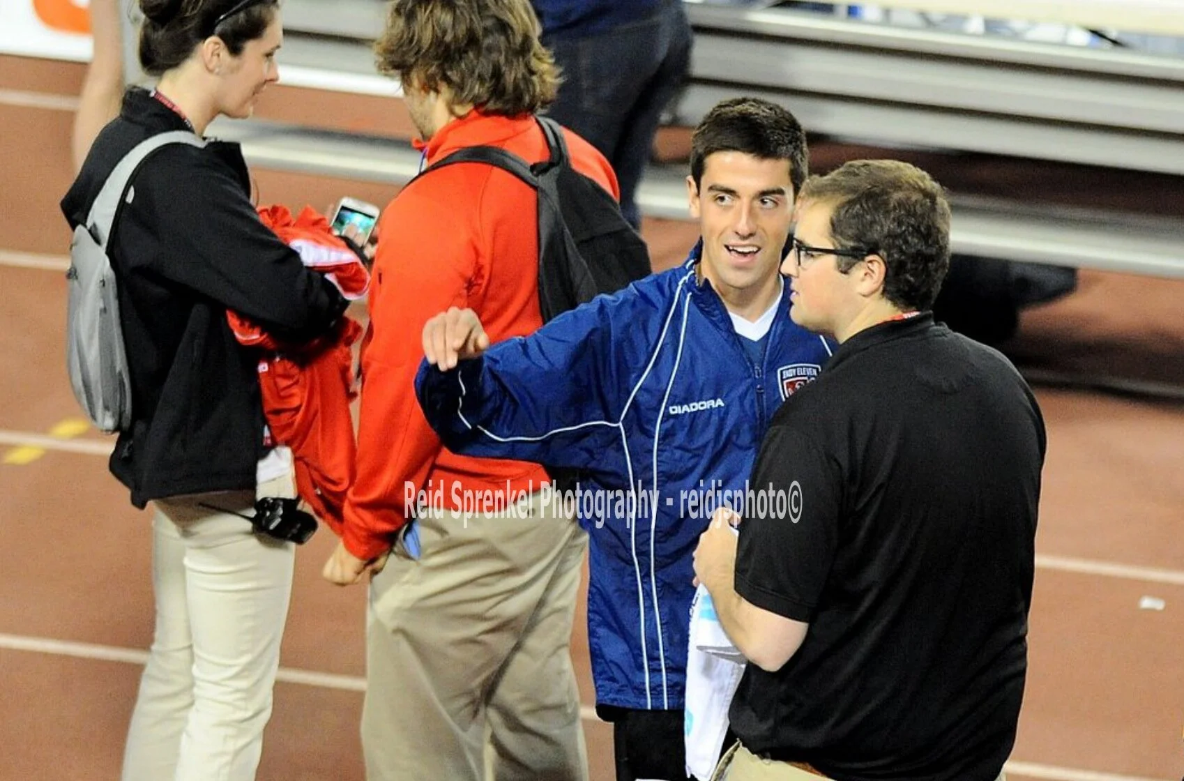 Hugo with midfielder & now dentist AJ Corrado. Photo by Reid Sprenkel.