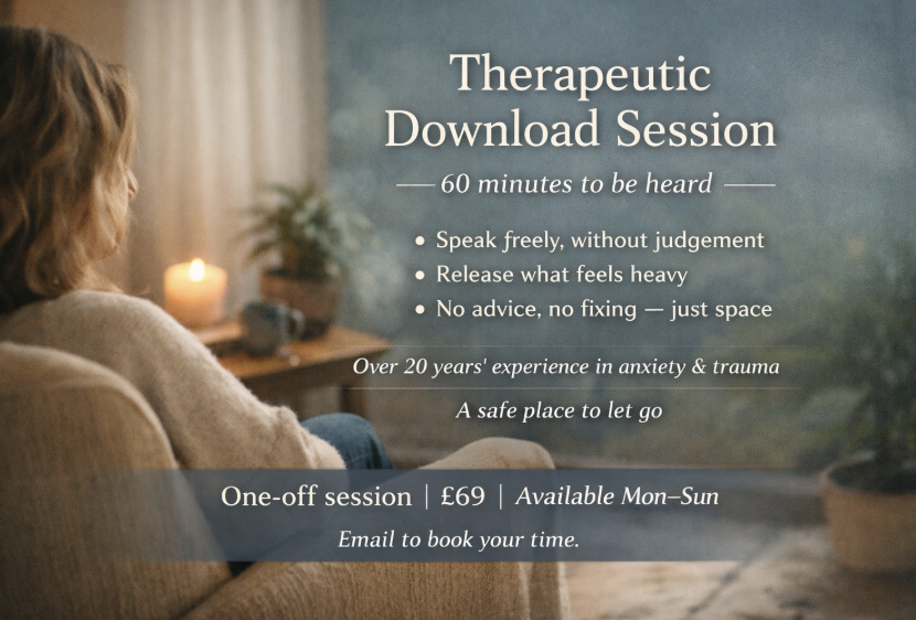 Therapeutic Download Session  60 minutes · £69 · Online