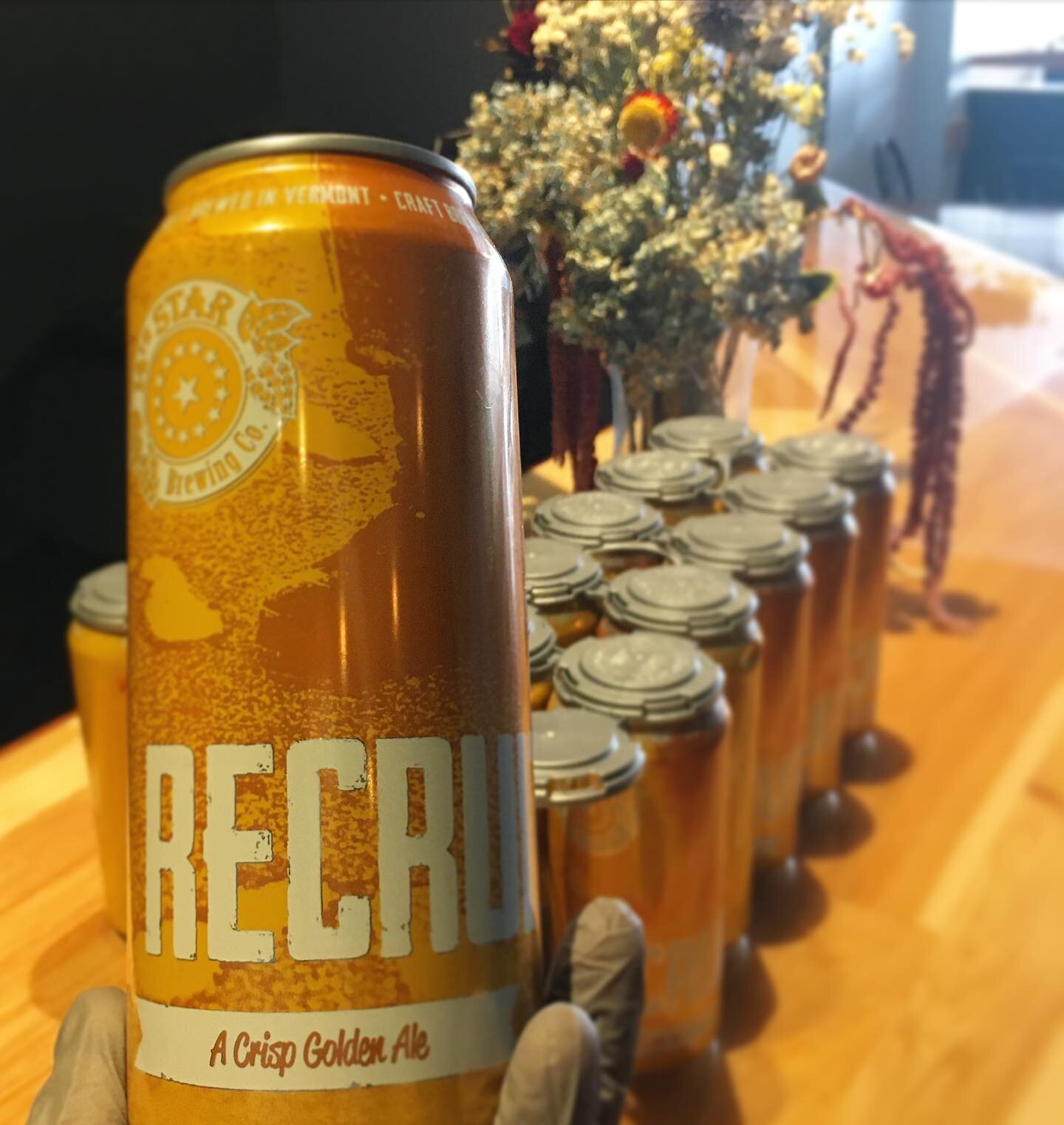 We got our order of the delicious seasonal brew &lsquo;Recruit&rsquo; from 14th Star just in time for Thirsty Thursday! $2 off all Vermont beers for the whole day- including online orders! Let&rsquo;s make the most of these last summer days together 