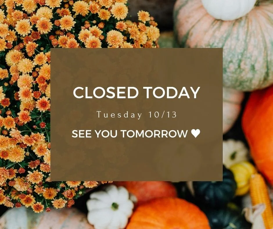 We&rsquo;re closed today, Tuesday, but we&rsquo;ll be back tomorrow with a new fall food menu and a new fall drink menu!

We&rsquo;ve got some new things coming your way, along with a few familiar favorites making a return. We&rsquo;re looking forwar