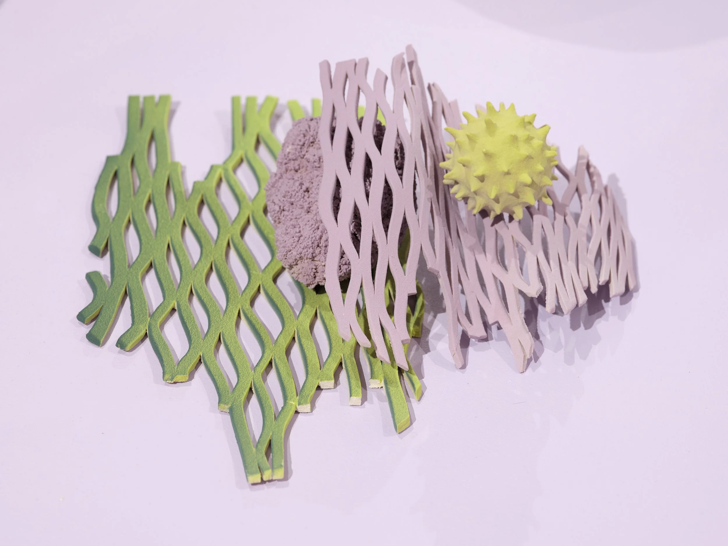 emerging as purple, stoneware, 25 x 30 x 8cm, 2025