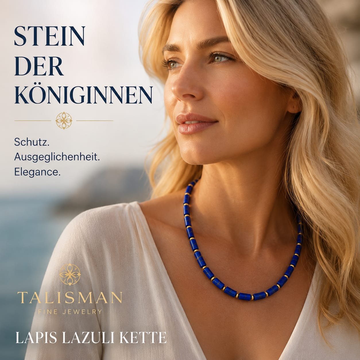 Exklusive Lapis Lazuli Kette