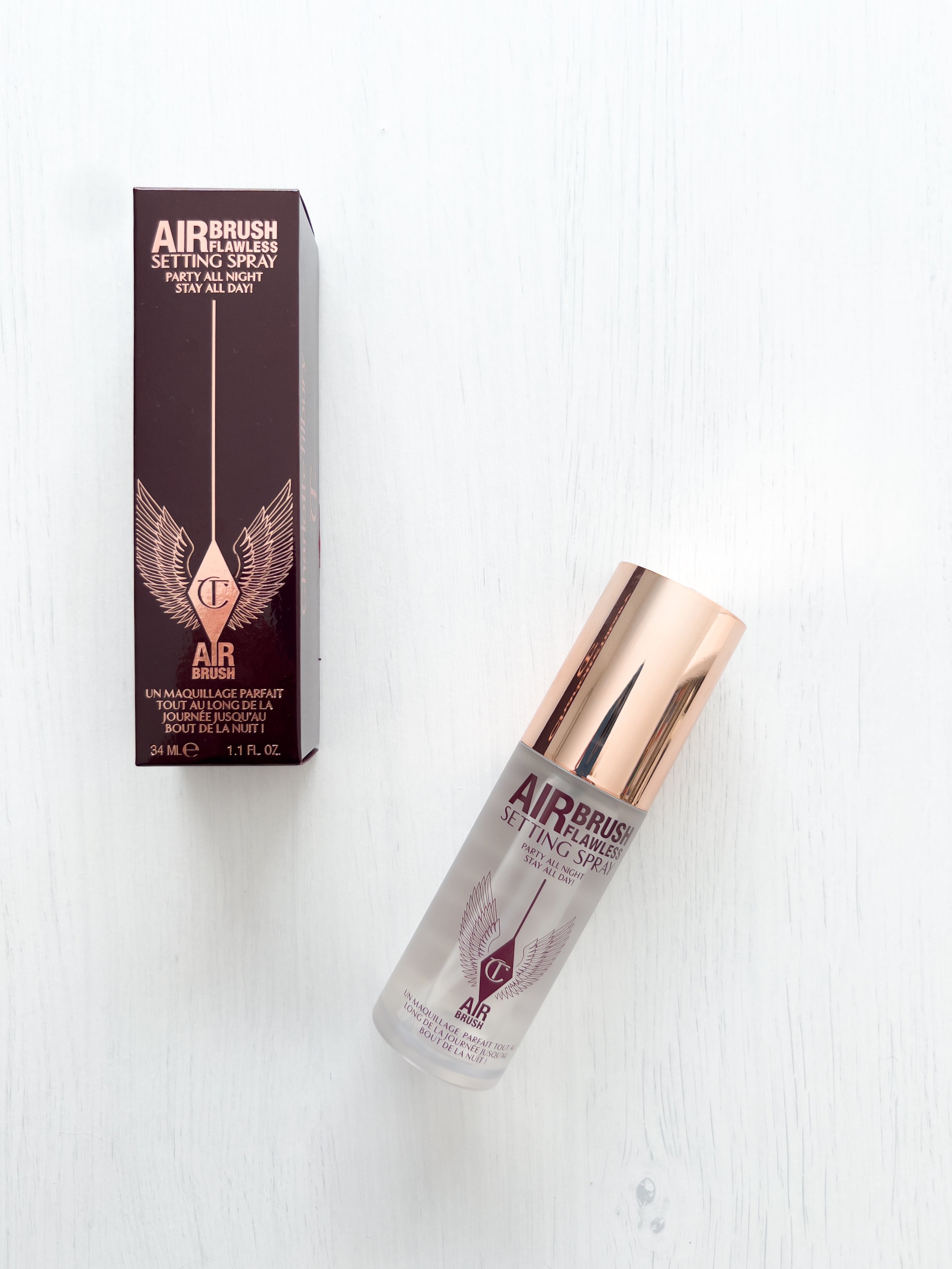 Charlotte Tilbury Airbrush Flawless Setting Spray 1.1 FL oz / 34 ml 1.1 Fl  Oz (Pack of 1)