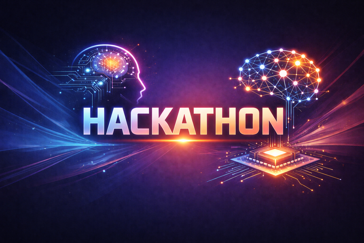 An image about a hackathon powered by AI