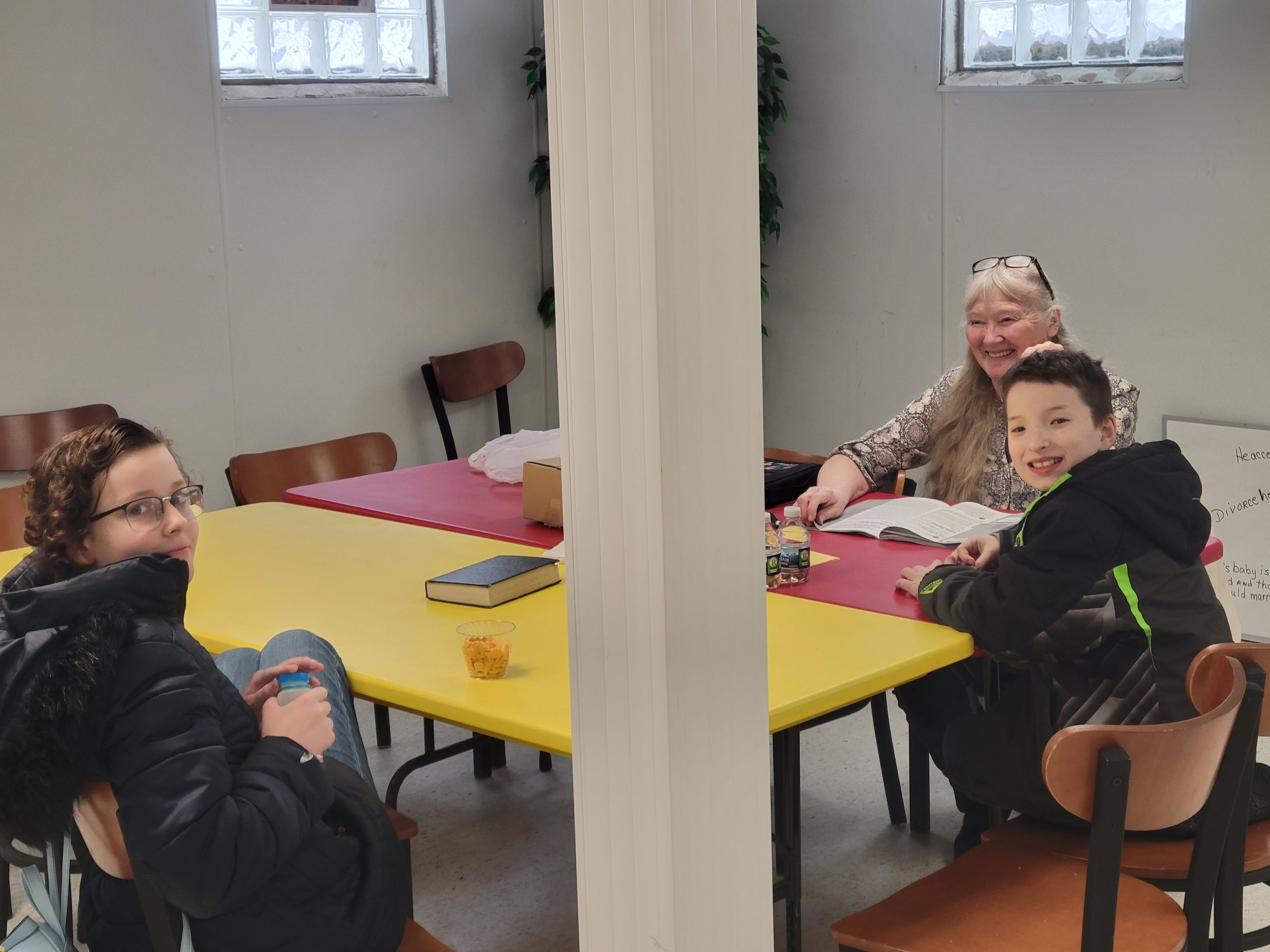 Mrs. Debbie's junior's class
Left to Right: Olivia Mulkey, Mrs. Debbie, Apollo Robert