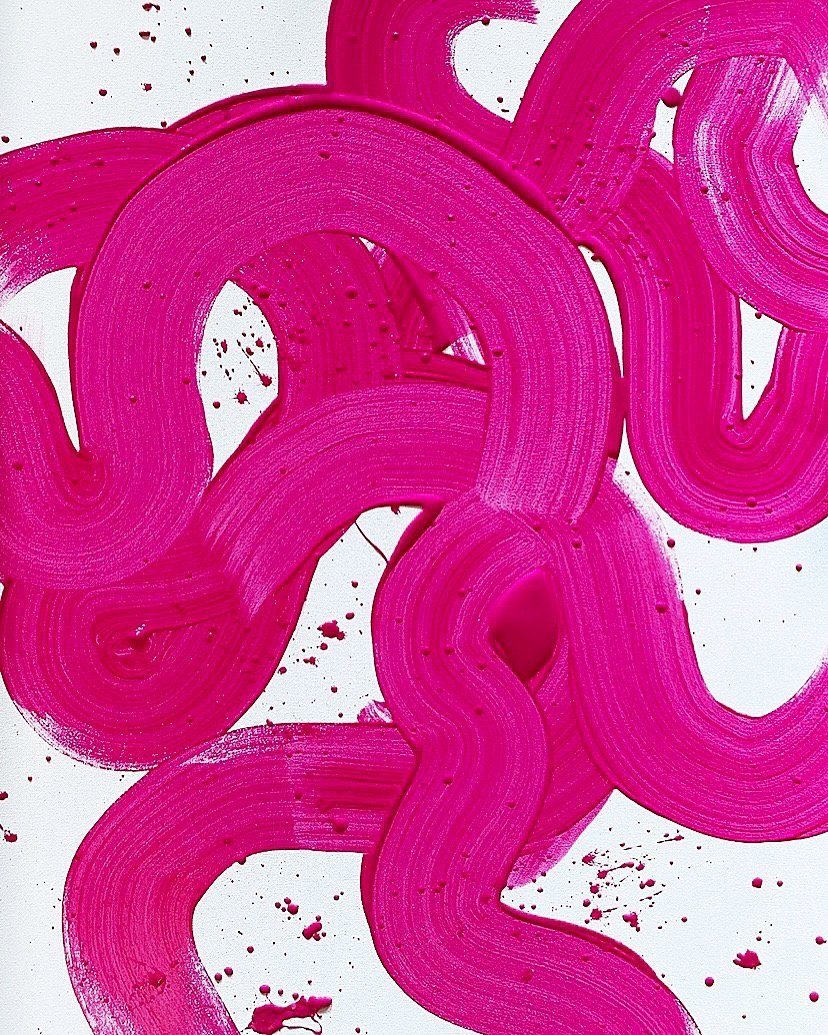 "Spring Splash" - Initial Color Application Acrylic Paint