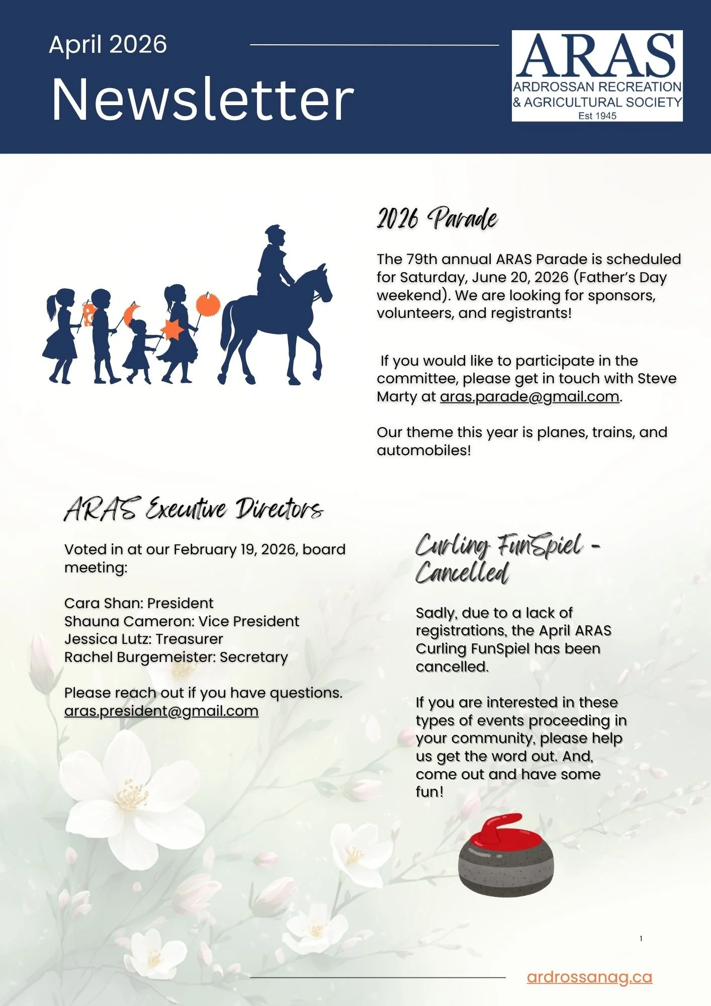 ARAS Newsletter - April 2026