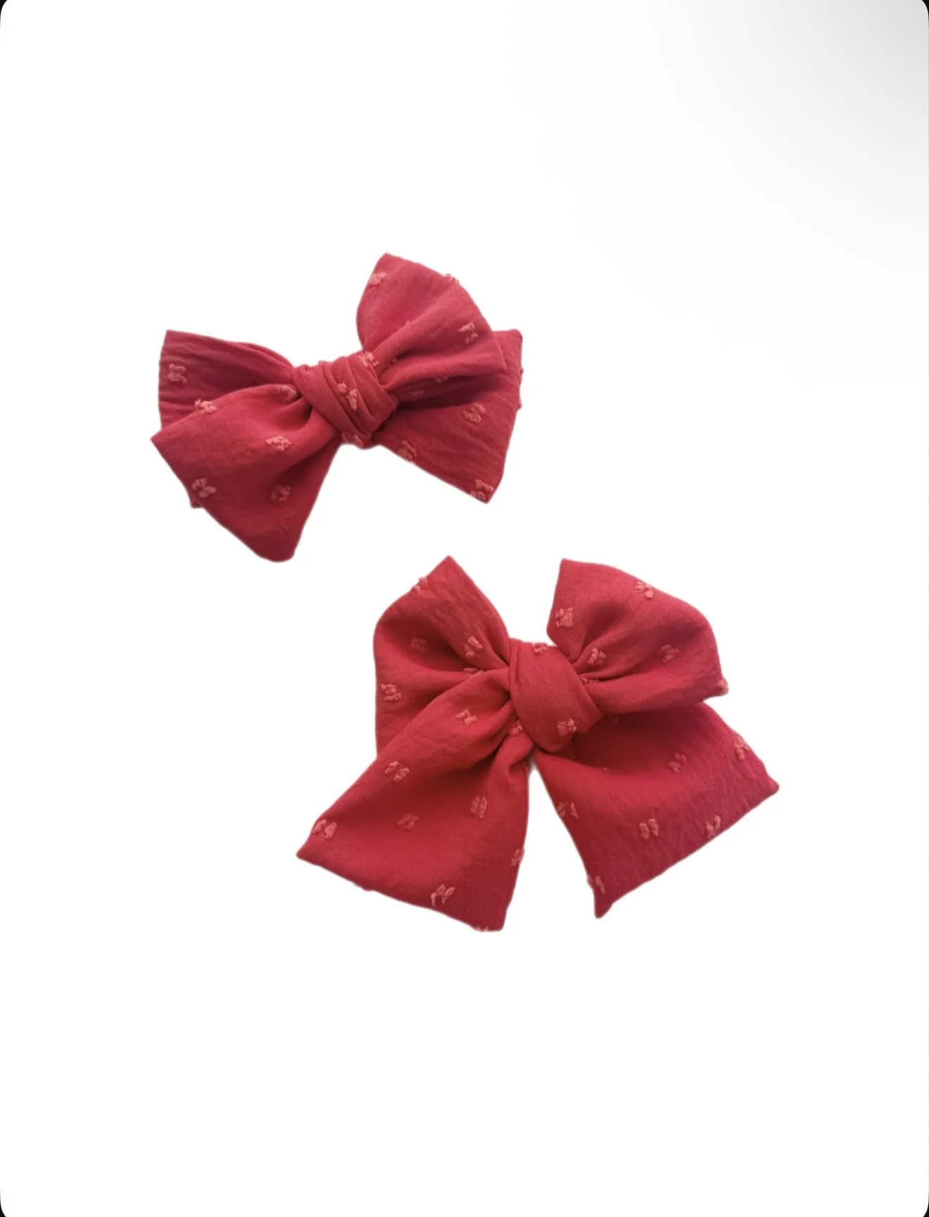 Red Mesh Dots - Sailor + Biggie Bow