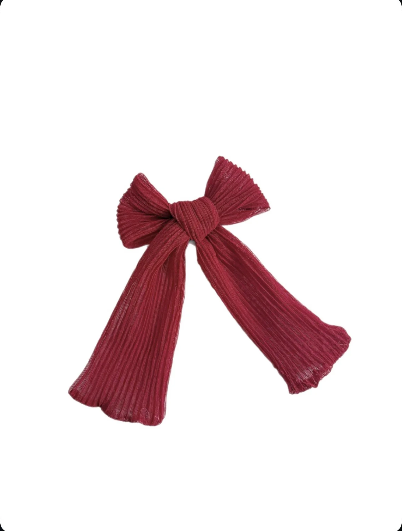 Red Ruffles - Long Whimsy Bow