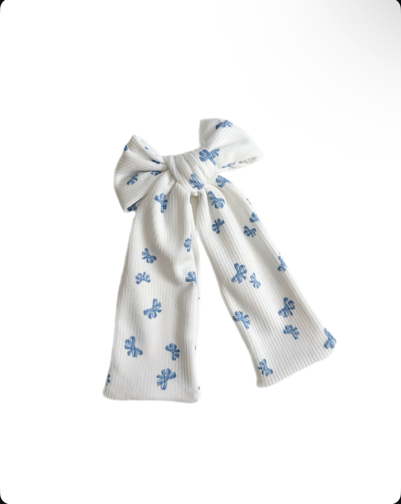 Blue Dainty Bows - Long Whimsy Bow