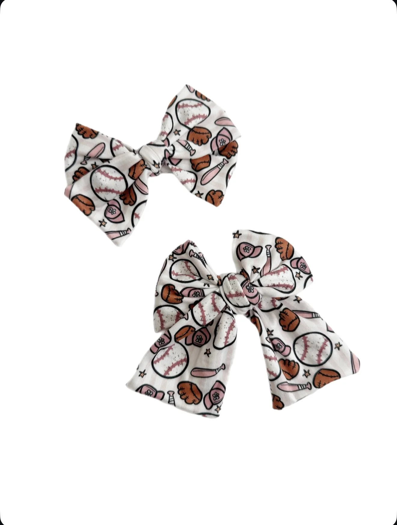 Go Sports' Pink Baseball - Sailor + Biggie Bow