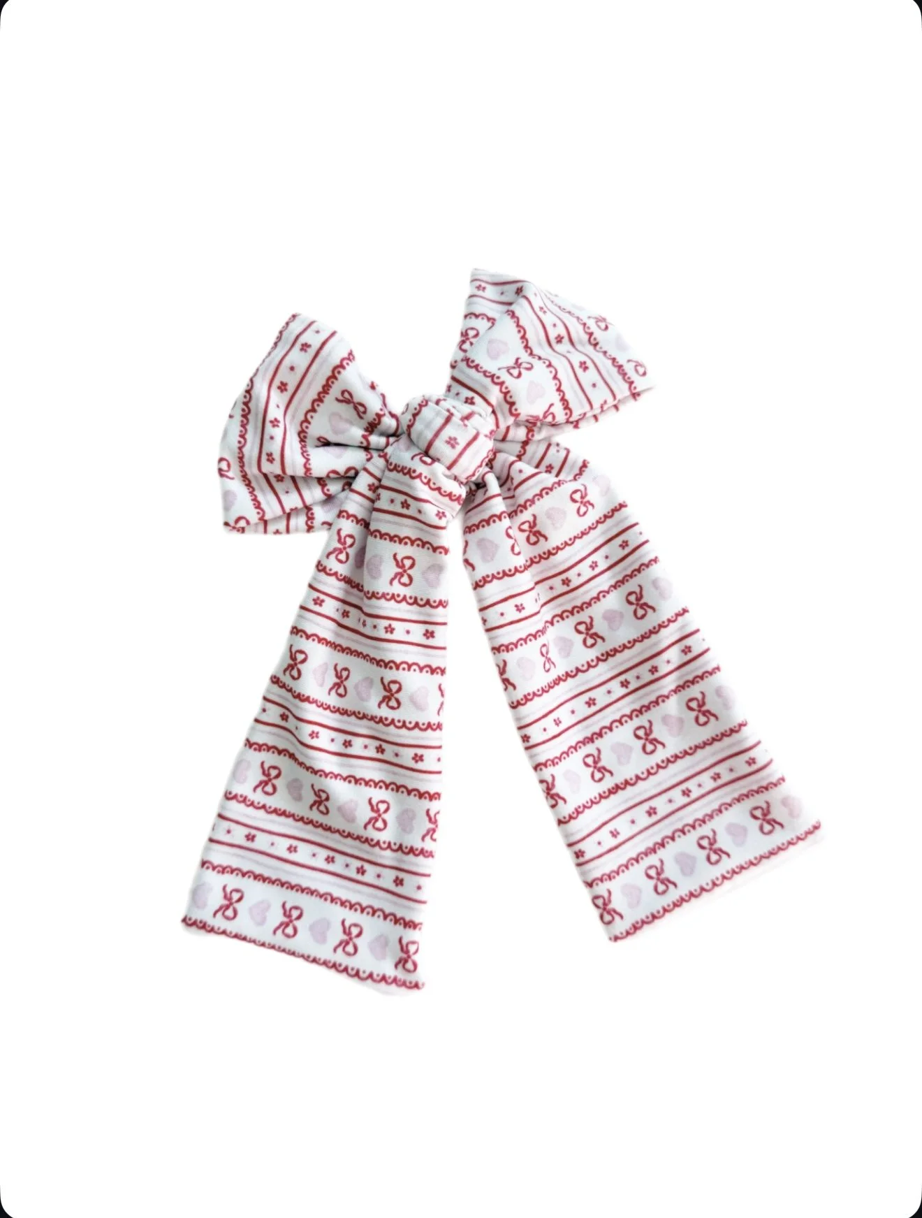 Vintage Valentine - Long Whimsy Bow